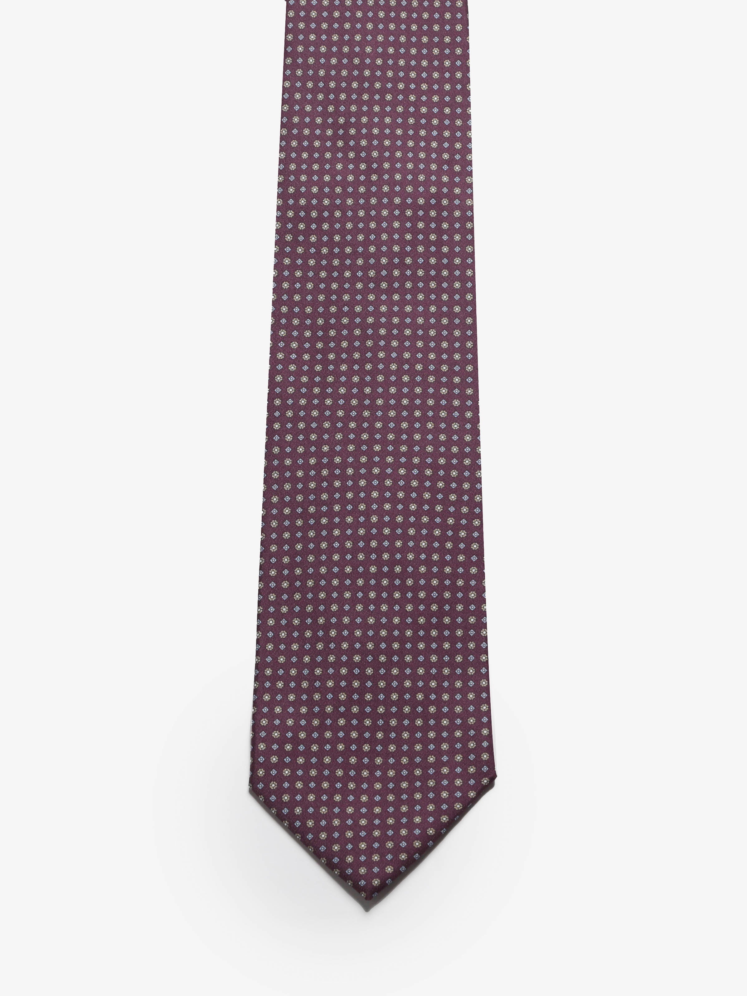 Cravatta sartoriale 5 pieghe - Rosso Bordeaux