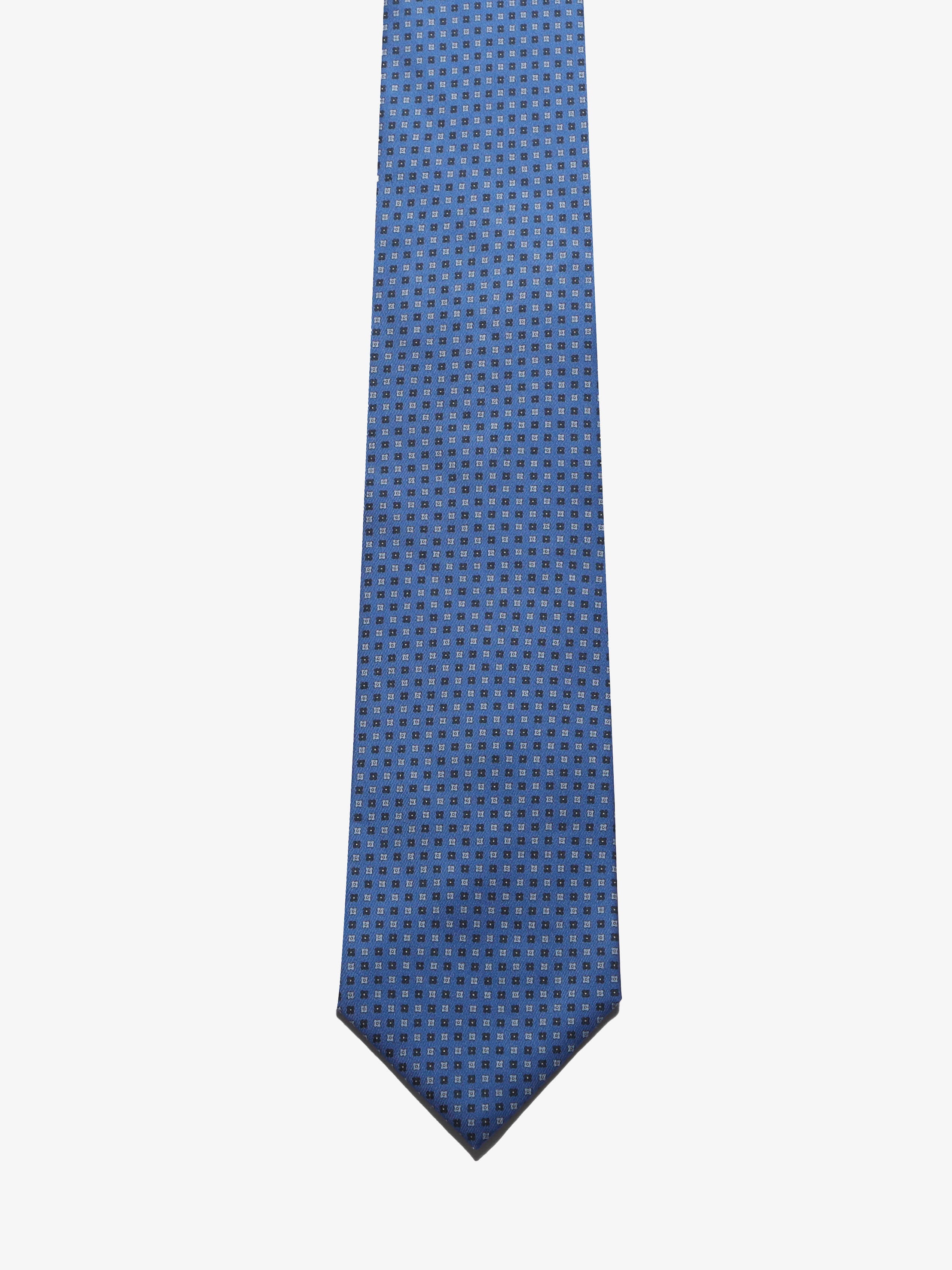Cravatta sartoriale 5 pieghe - Blu