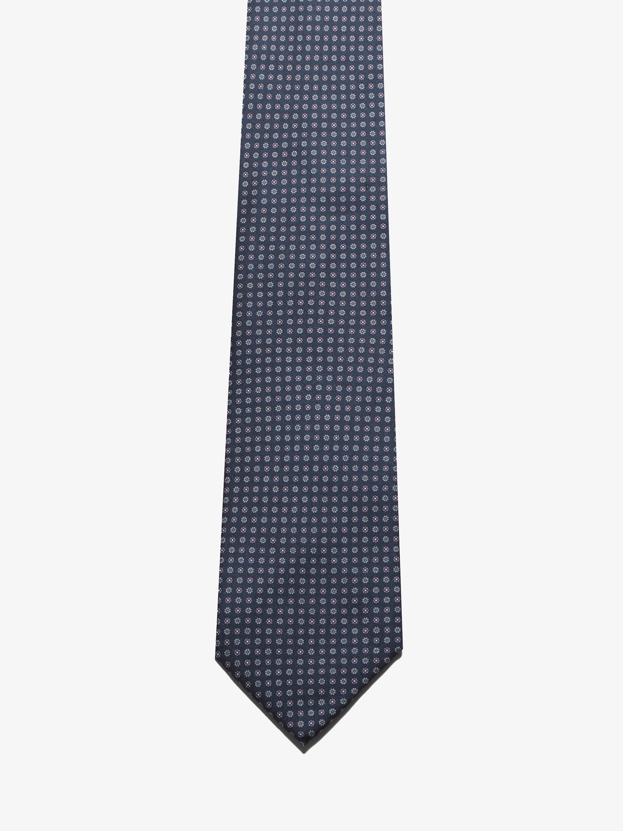 Cravatta sartoriale 5 pieghe - Blu