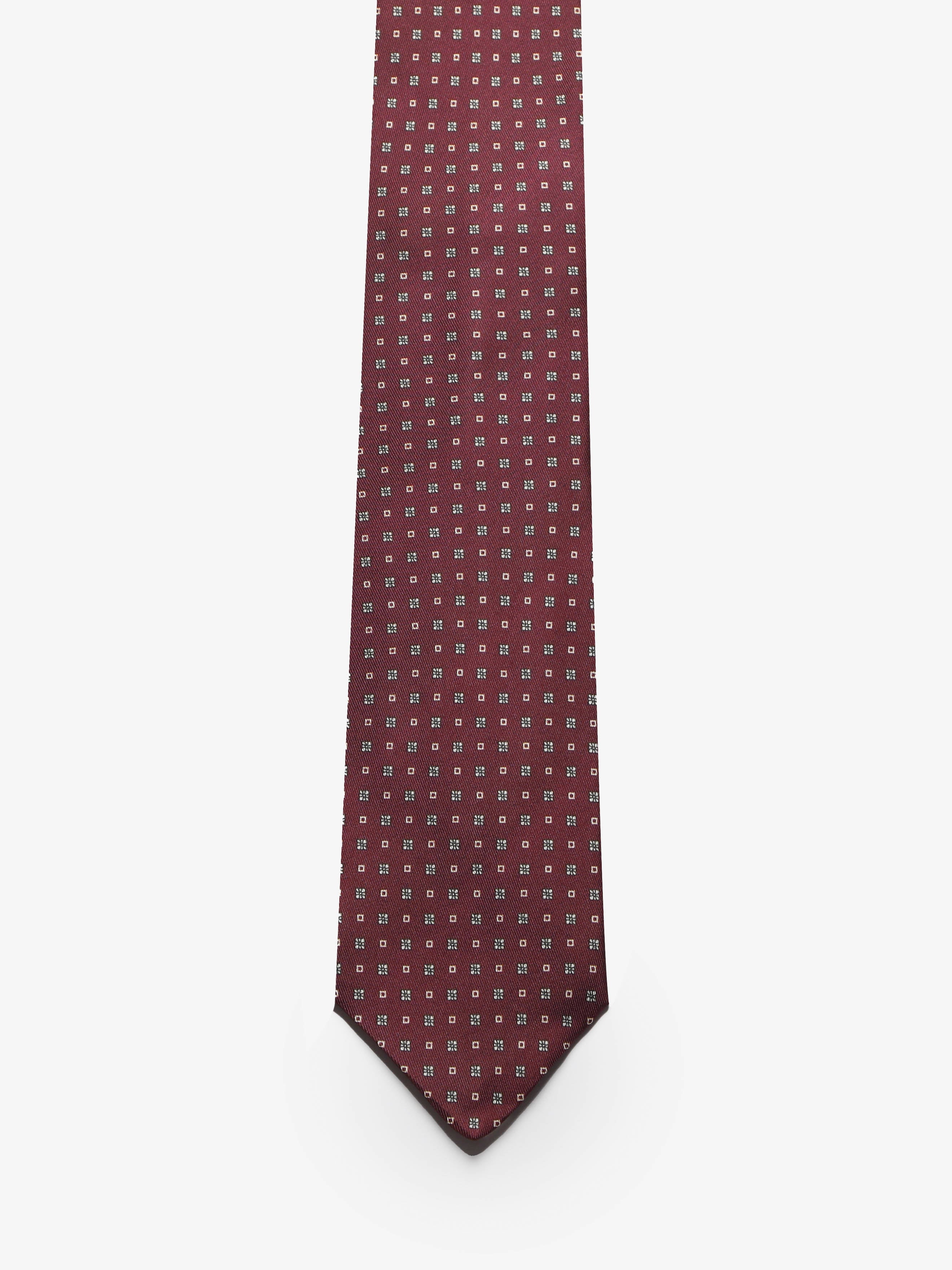 Cravatta sartoriale 5 pieghe - Rosso