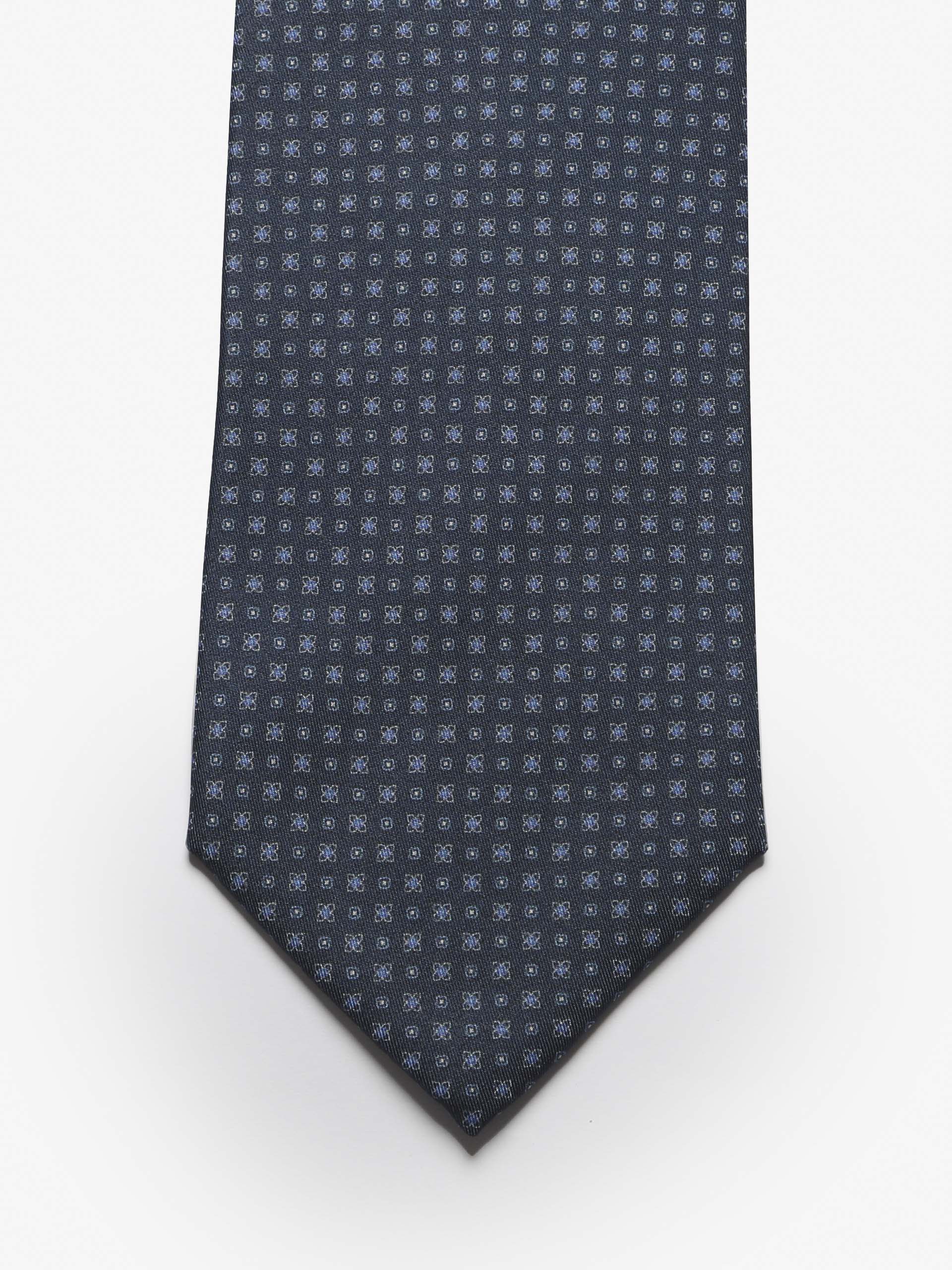 Cravatta sartoriale 5 pieghe - Blu