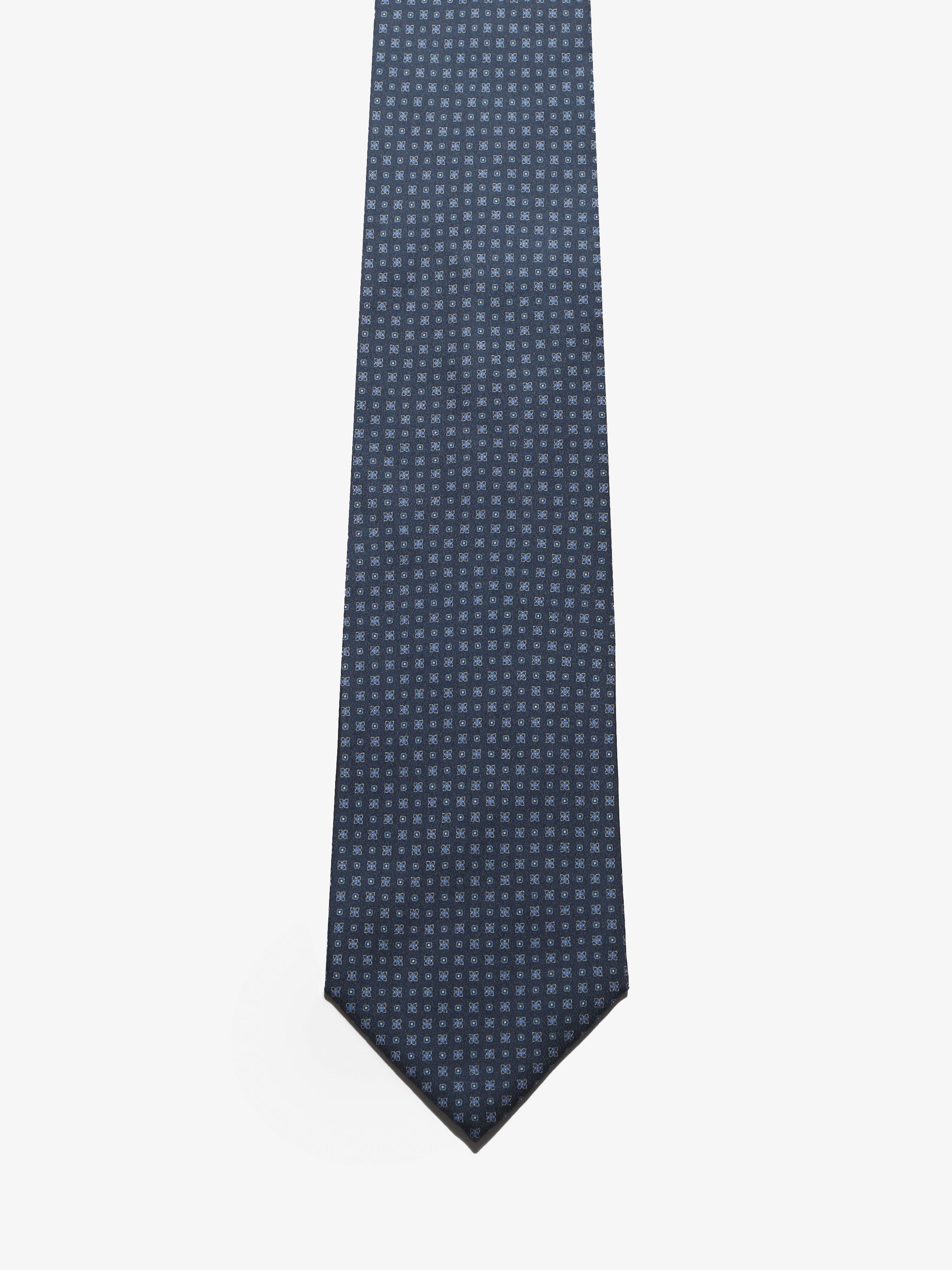 Cravatta sartoriale 5 pieghe - Blu