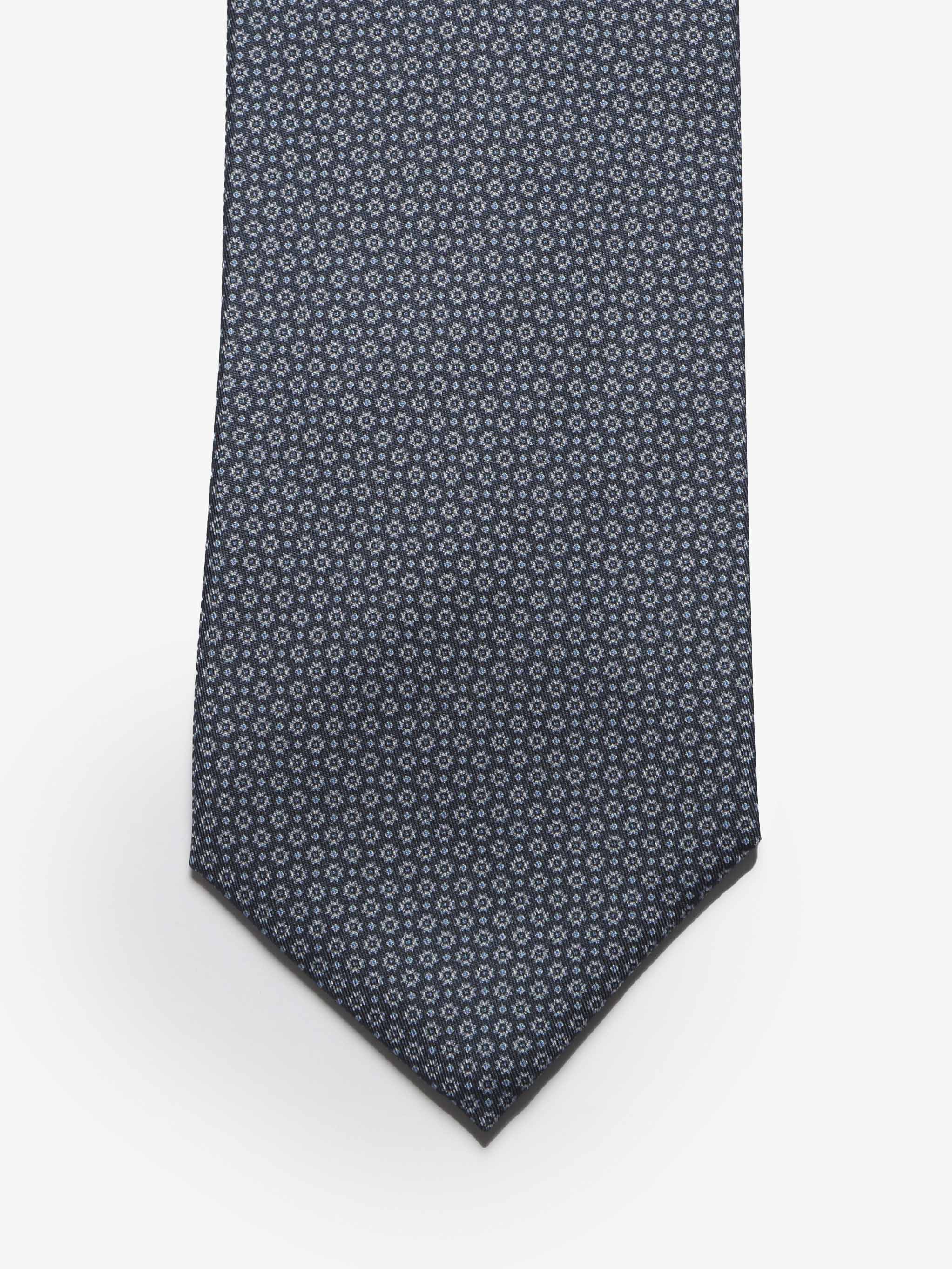Cravatta sartoriale 5 pieghe - Blu