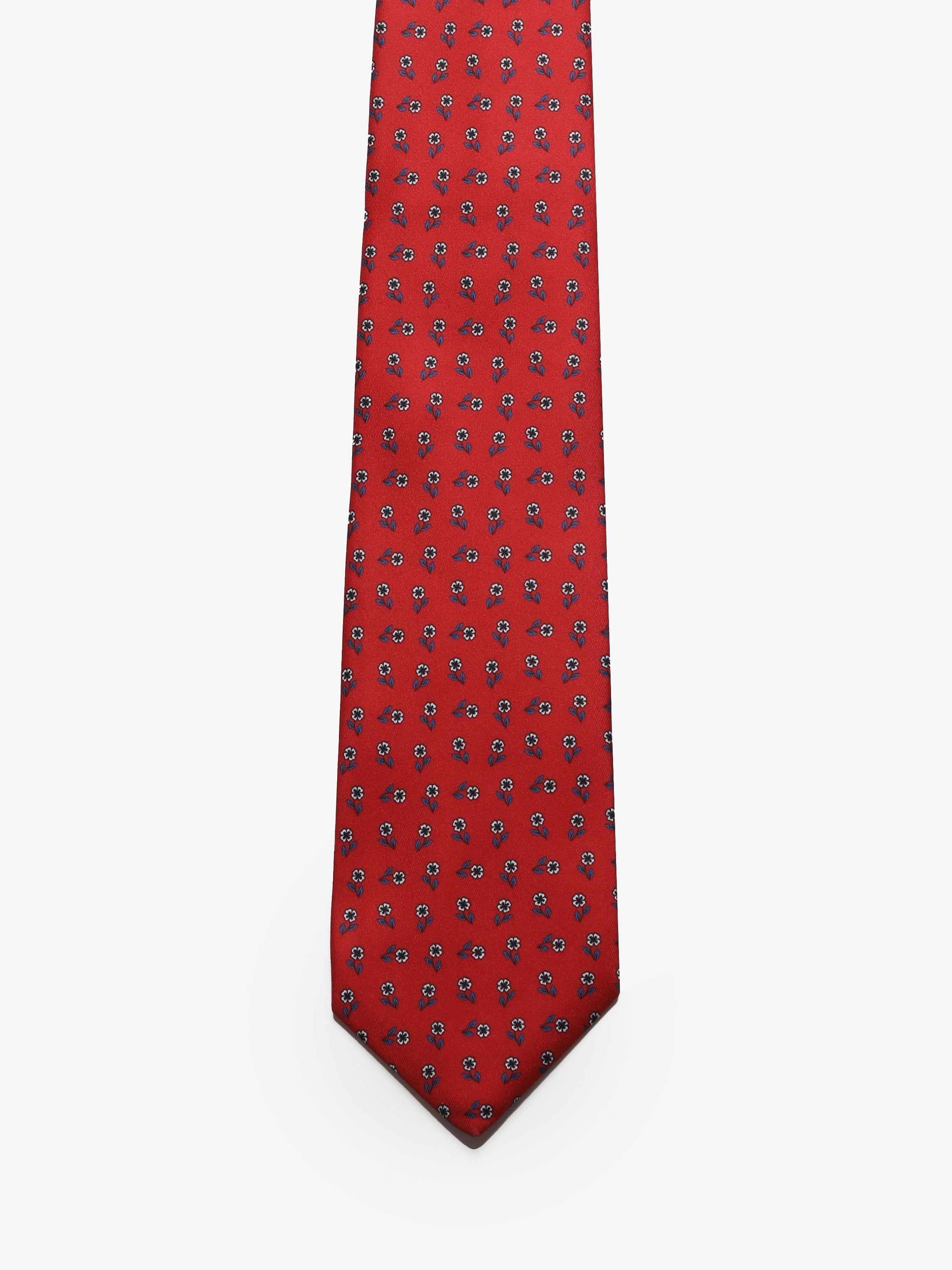 Cravatta sartoriale 5 pieghe - Rosso