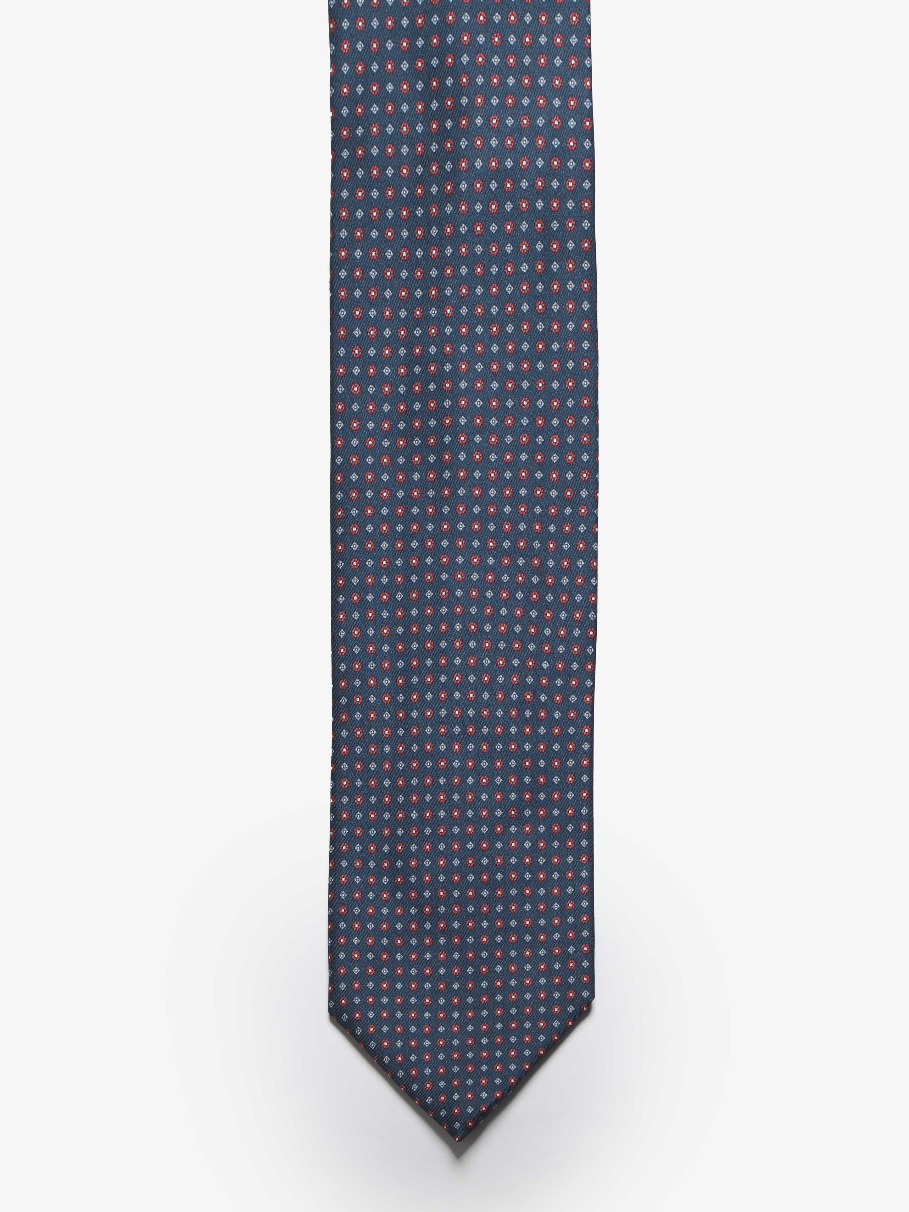 Cravatta sartoriale 5 pieghe - Blu Scuro
