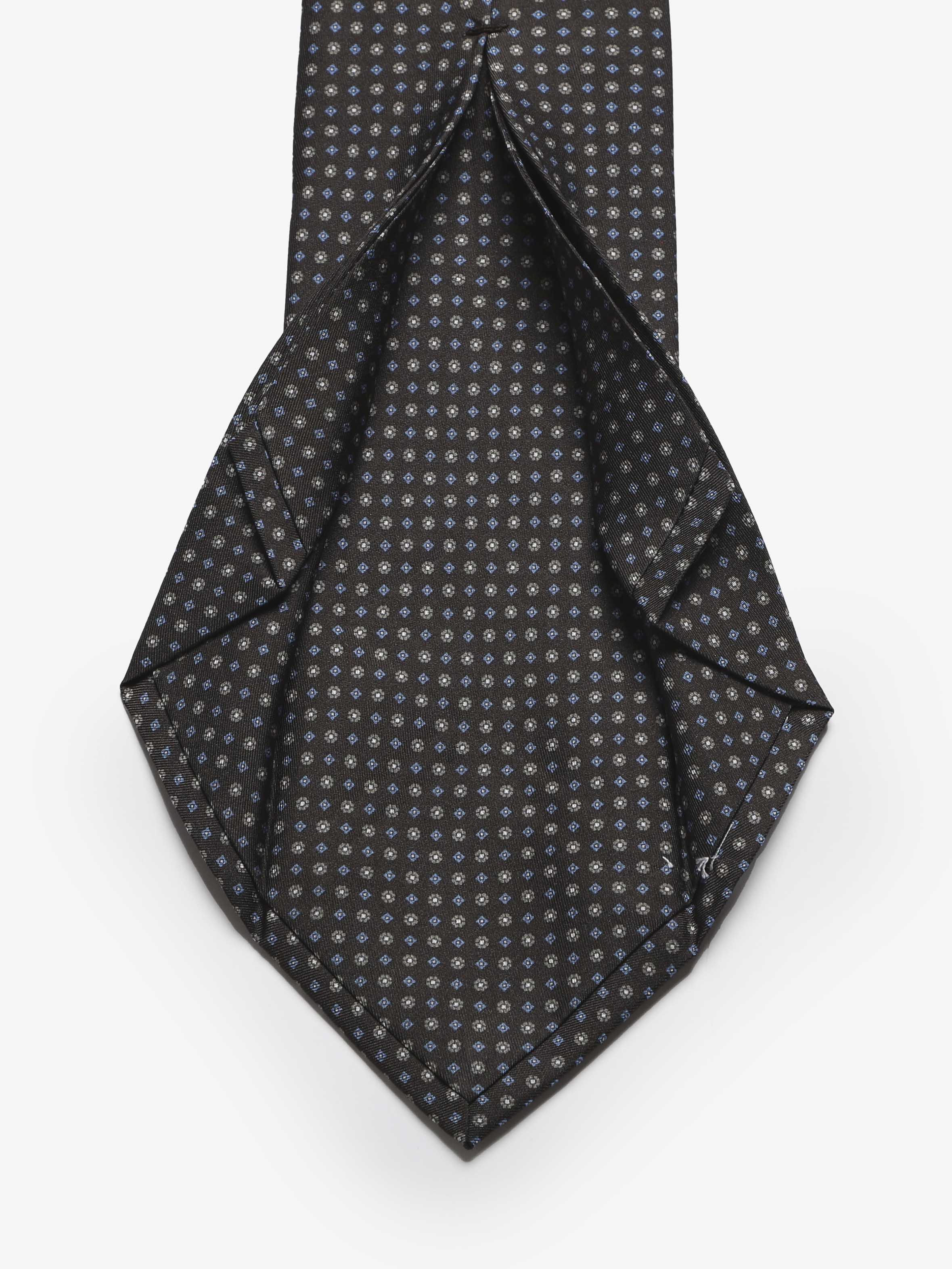 Cravatta sartoriale 5 pieghe - Nero