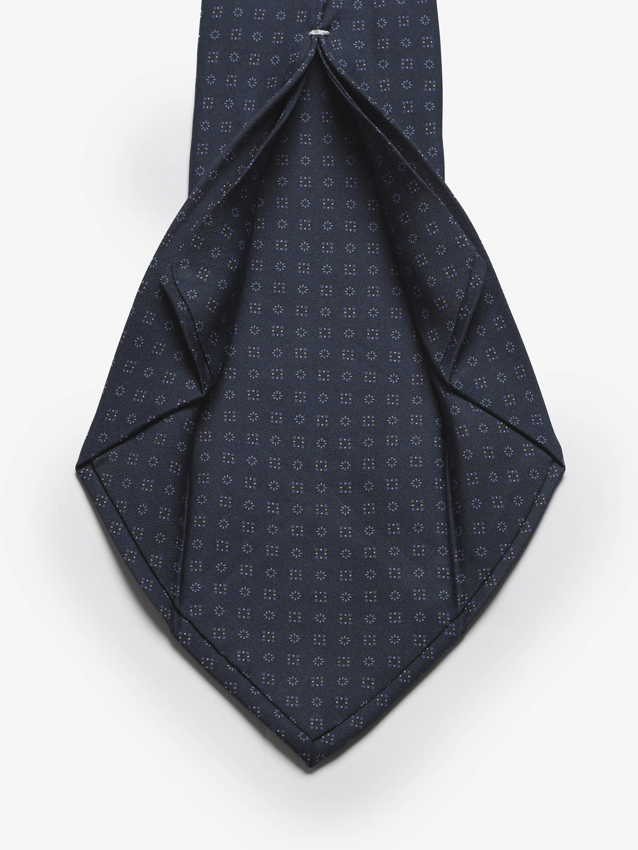 Cravatta sartoriale 5 pieghe - Blu Scuro