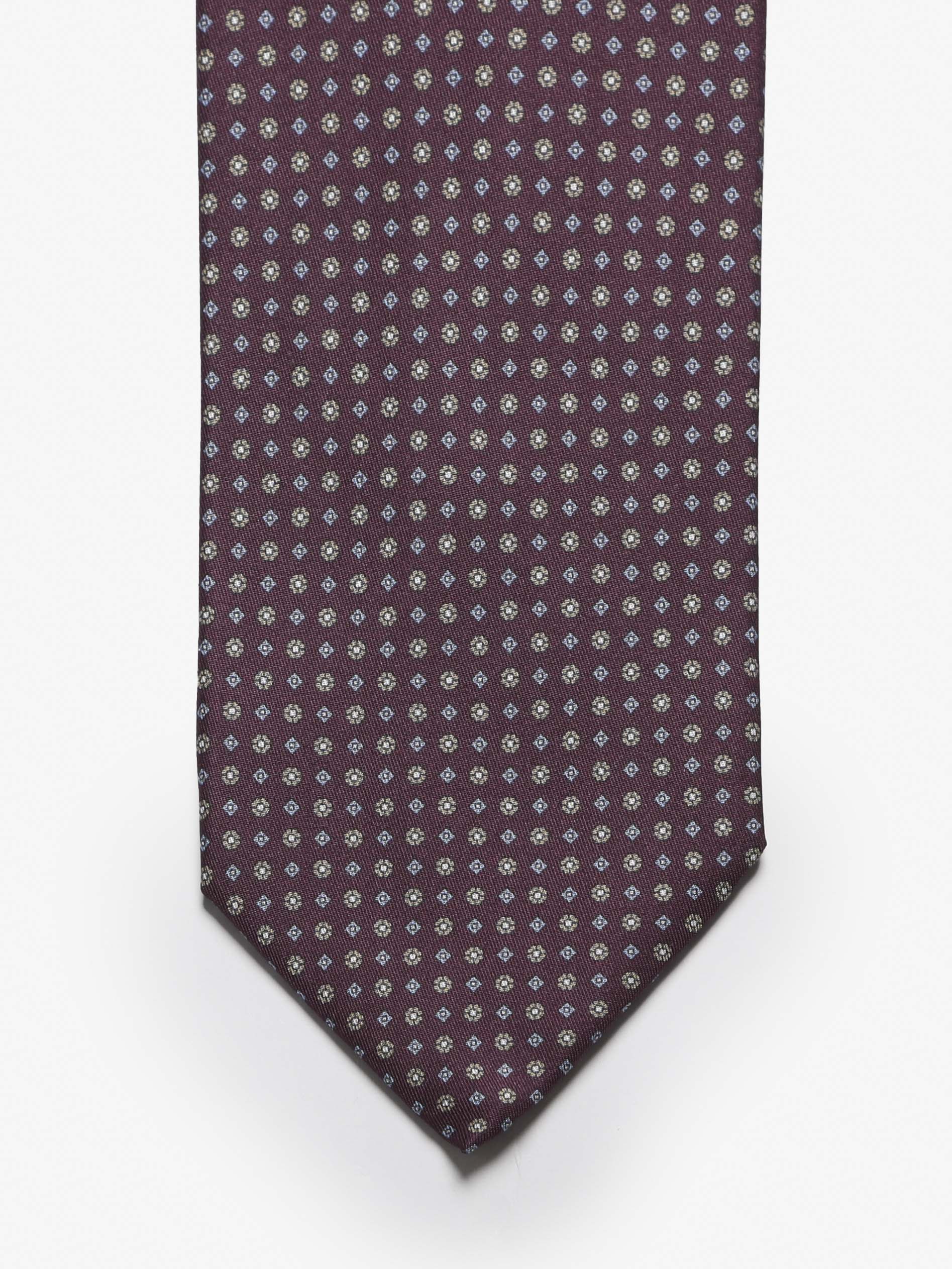 Cravatta sartoriale 5 pieghe - Rosso Bordeaux