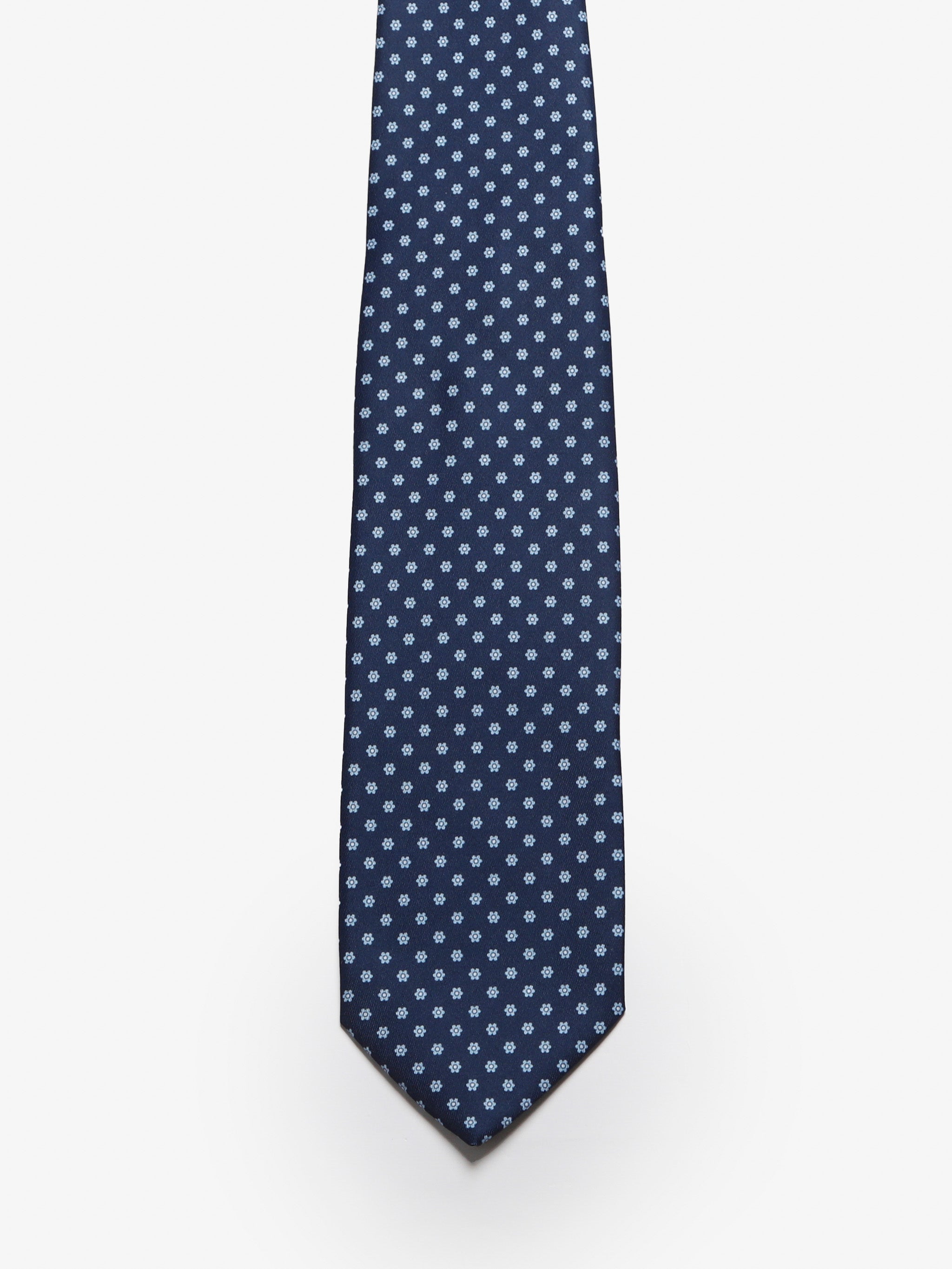 Cravatta sartoriale 5 pieghe - Blu