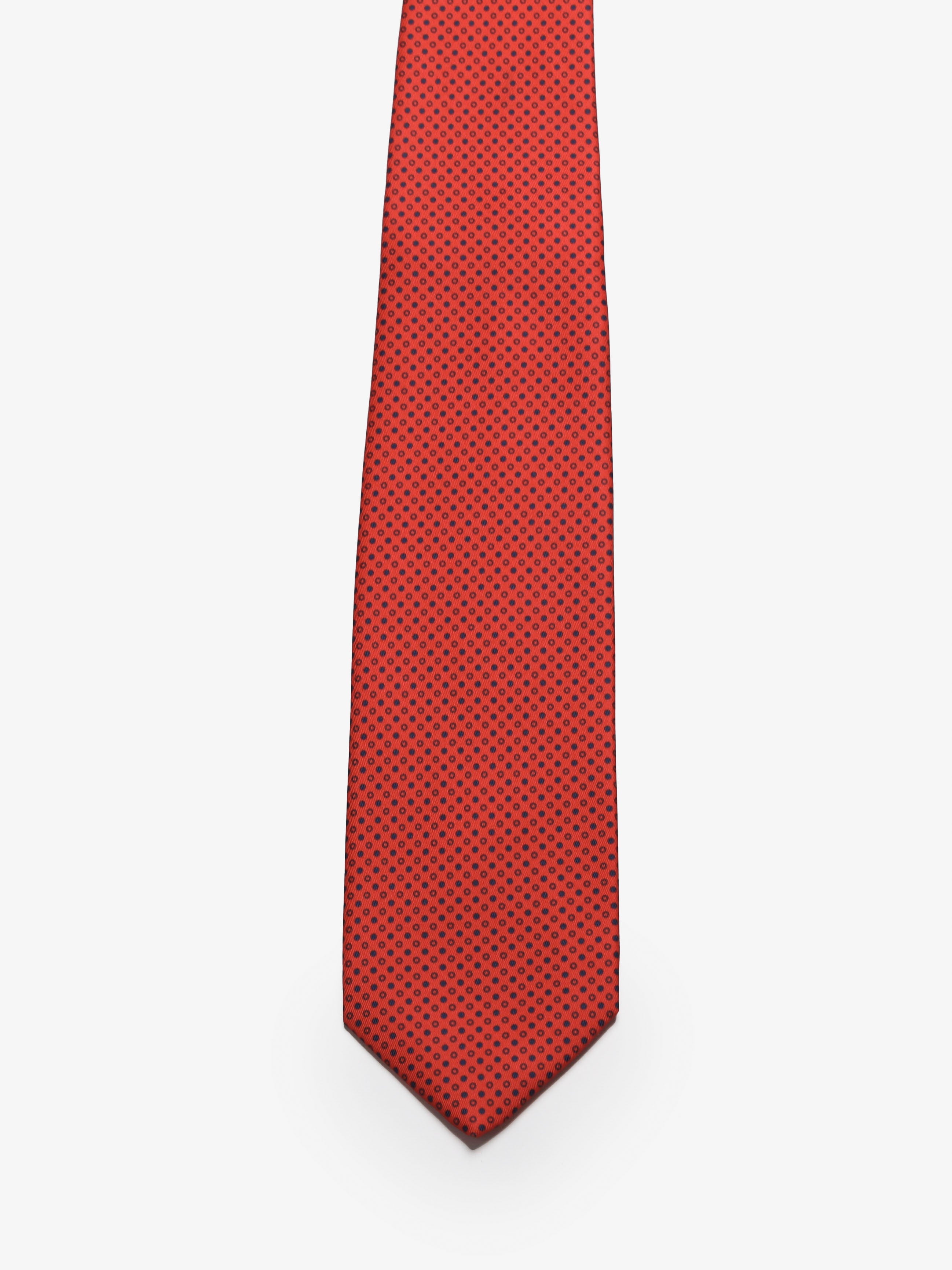 Cravatta sartoriale 5 pieghe - Rosso