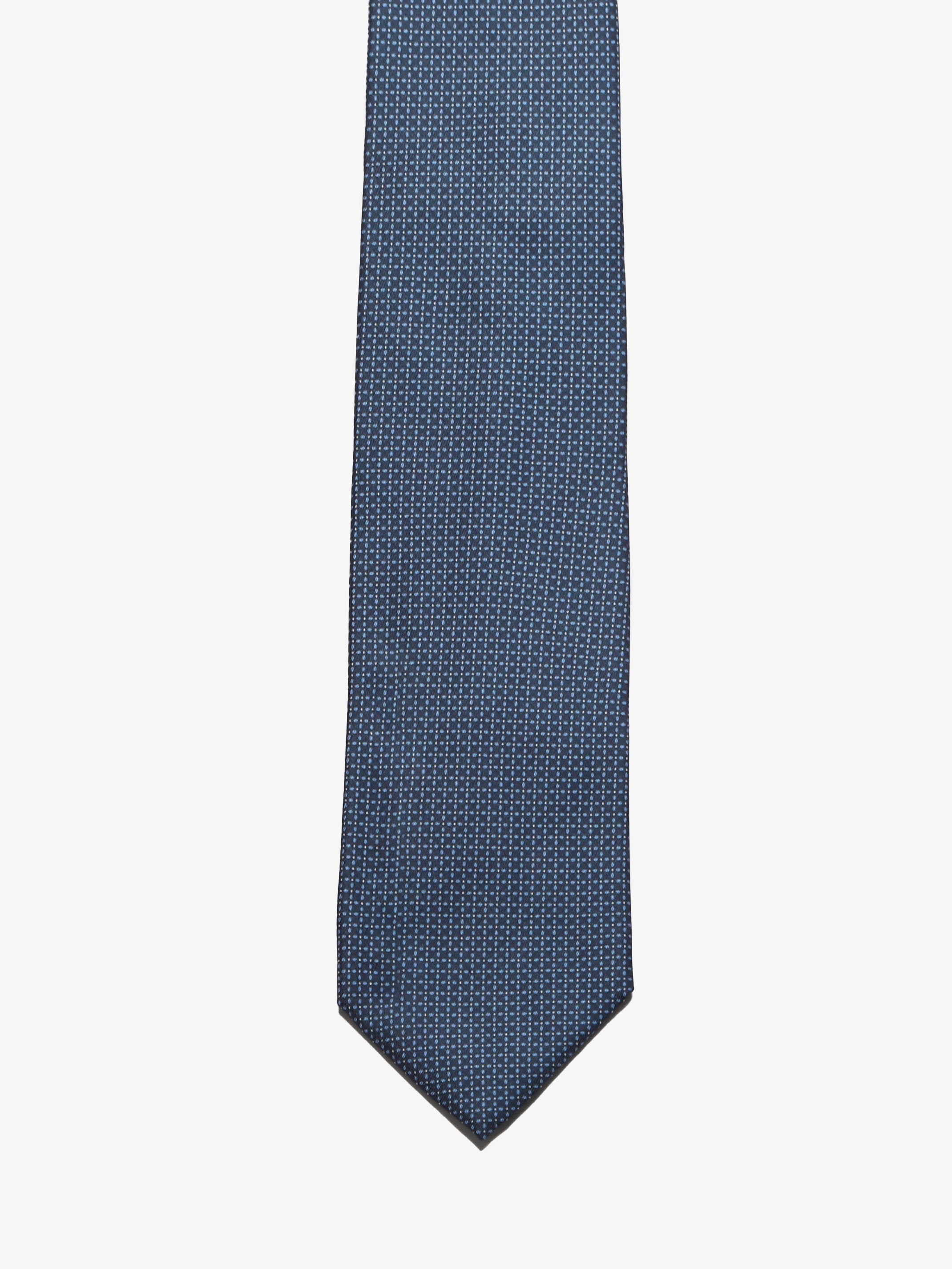 Cravatta sartoriale 5 pieghe - Blu
