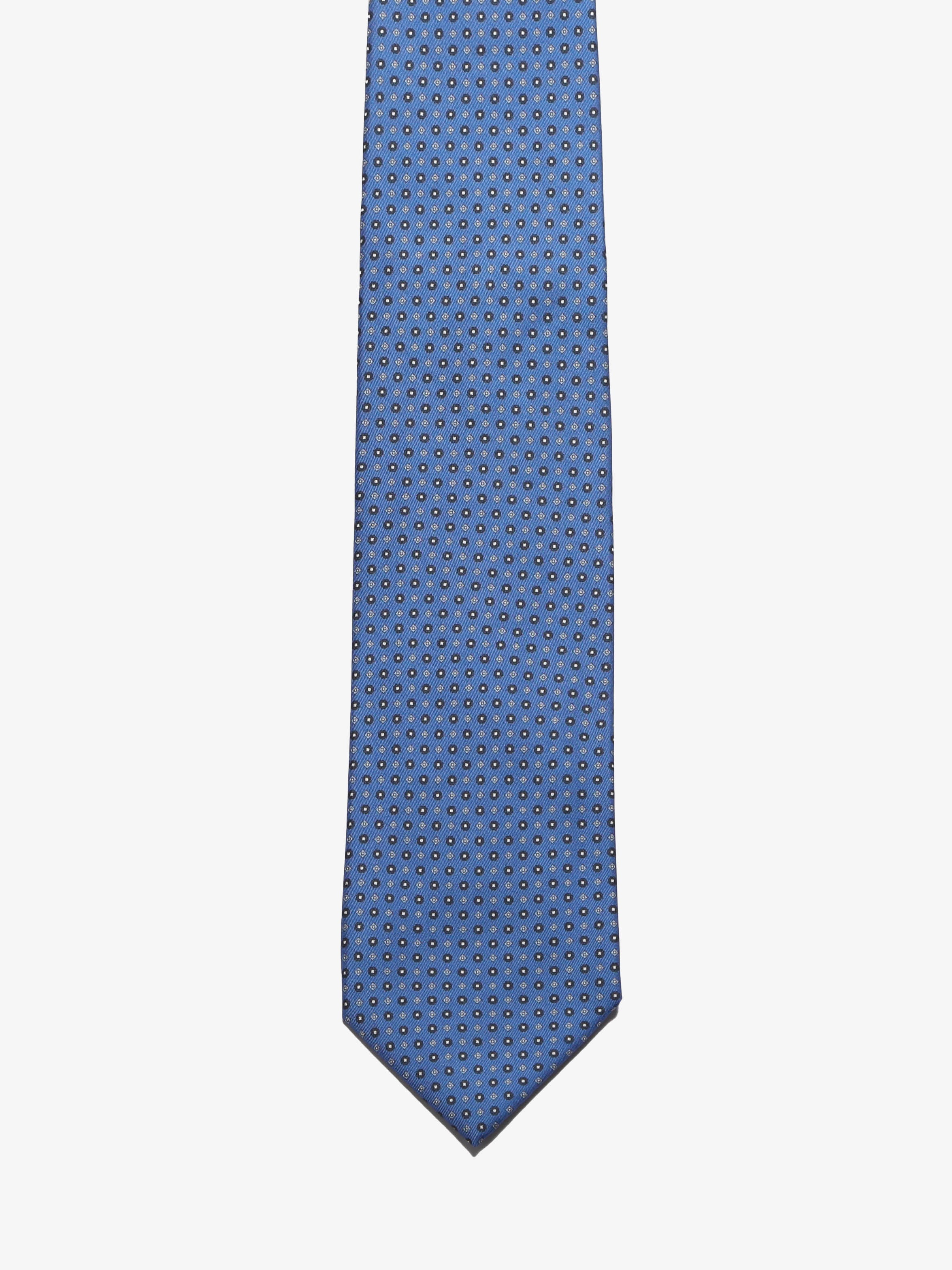 Cravatta sartoriale 5 pieghe - Blu