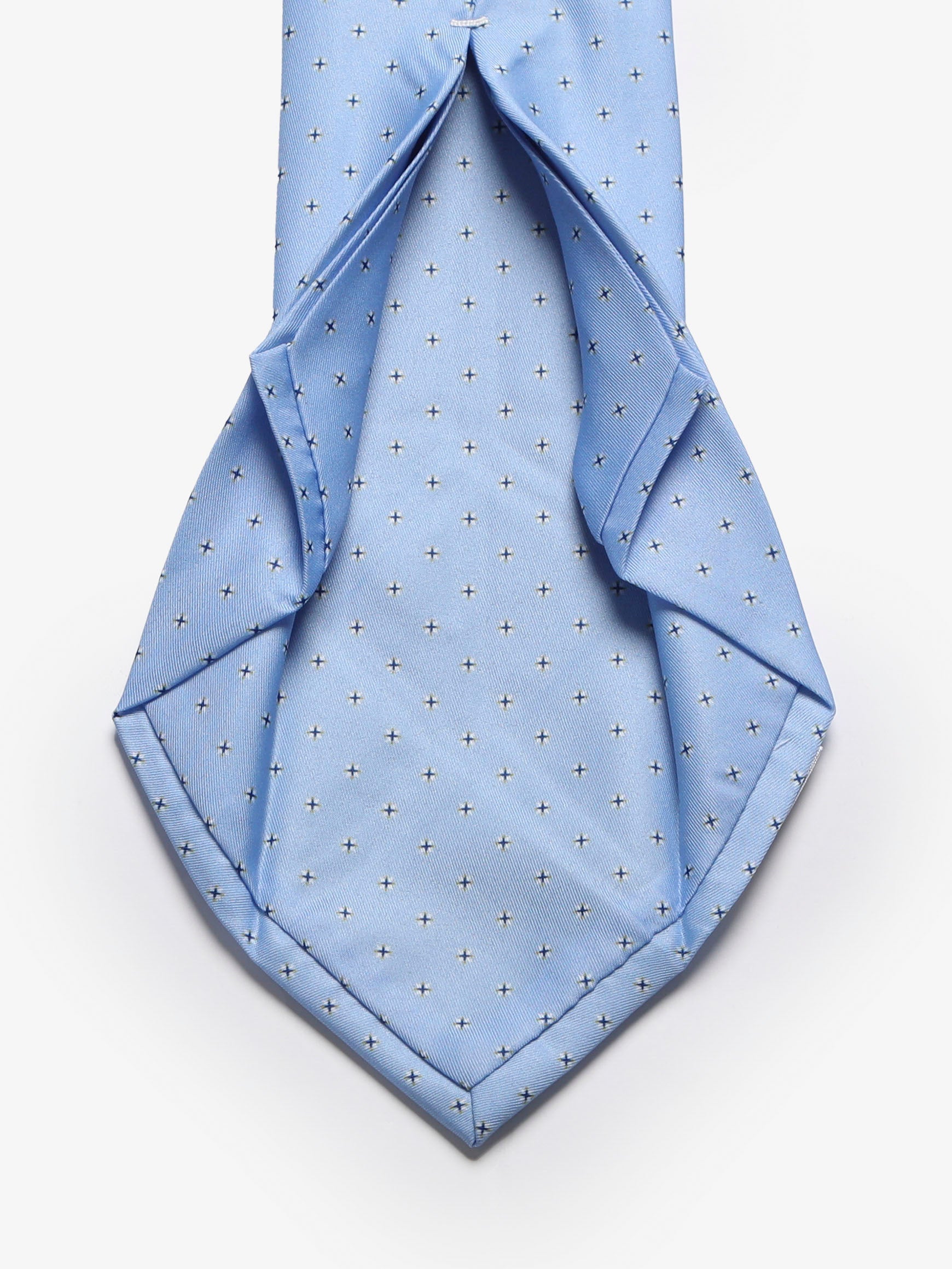 Cravatta sartoriale 5 pieghe - Azzurro