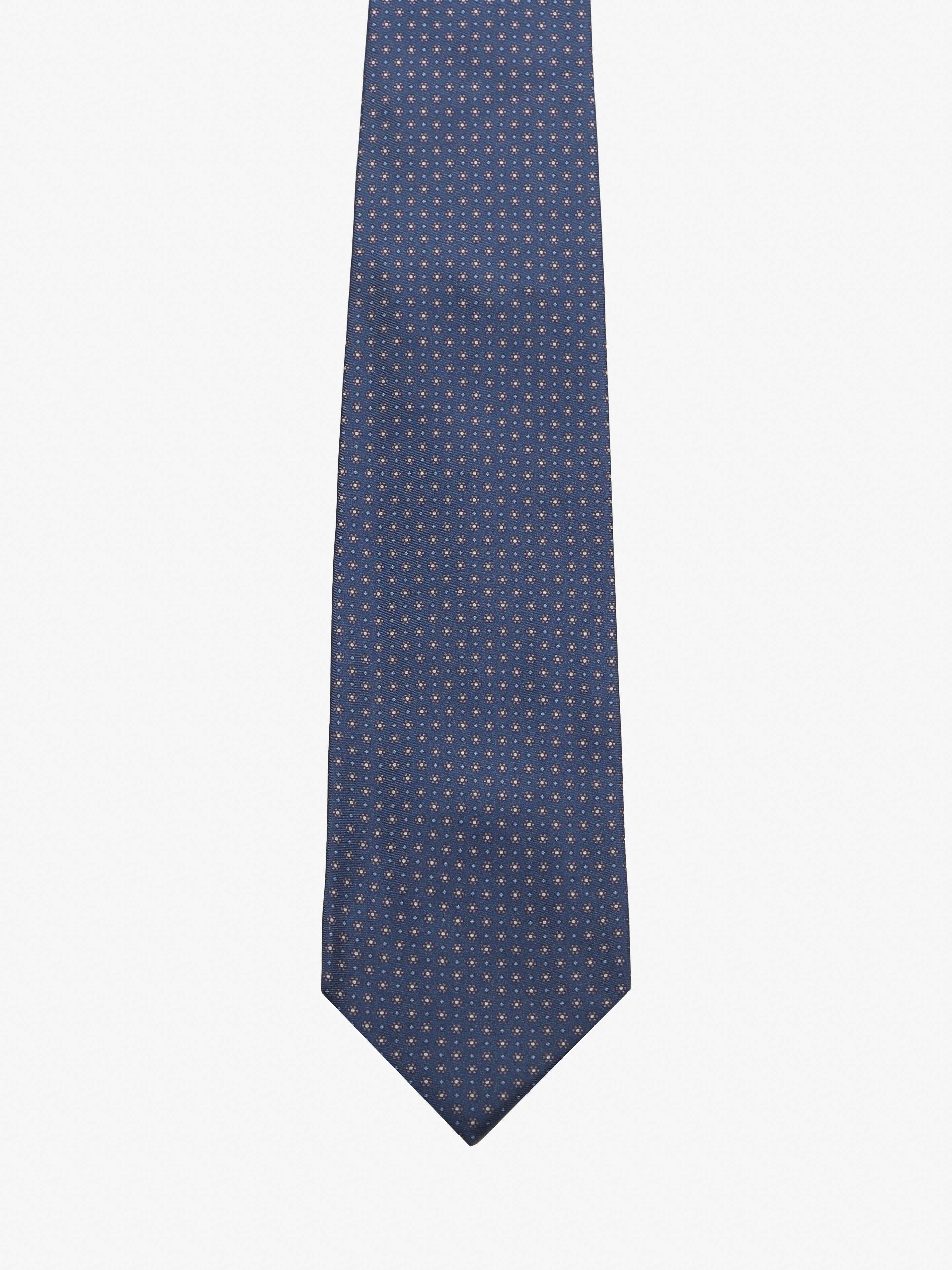 Cravatta sartoriale 5 pieghe - Blu