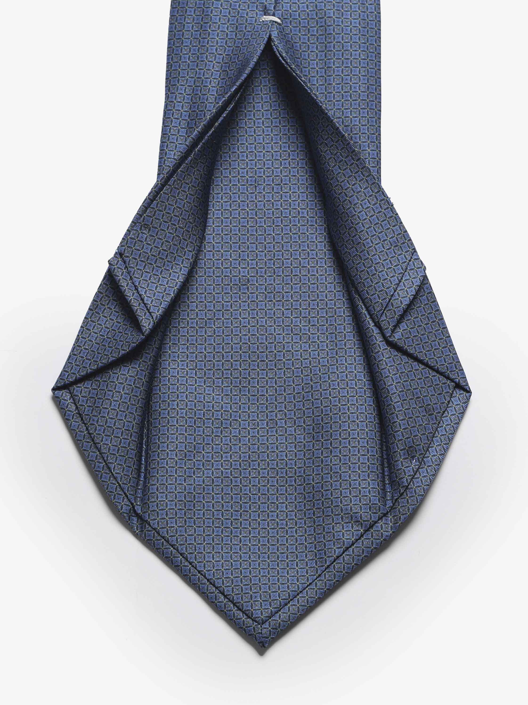 Cravatta sartoriale 5 pieghe - Blu