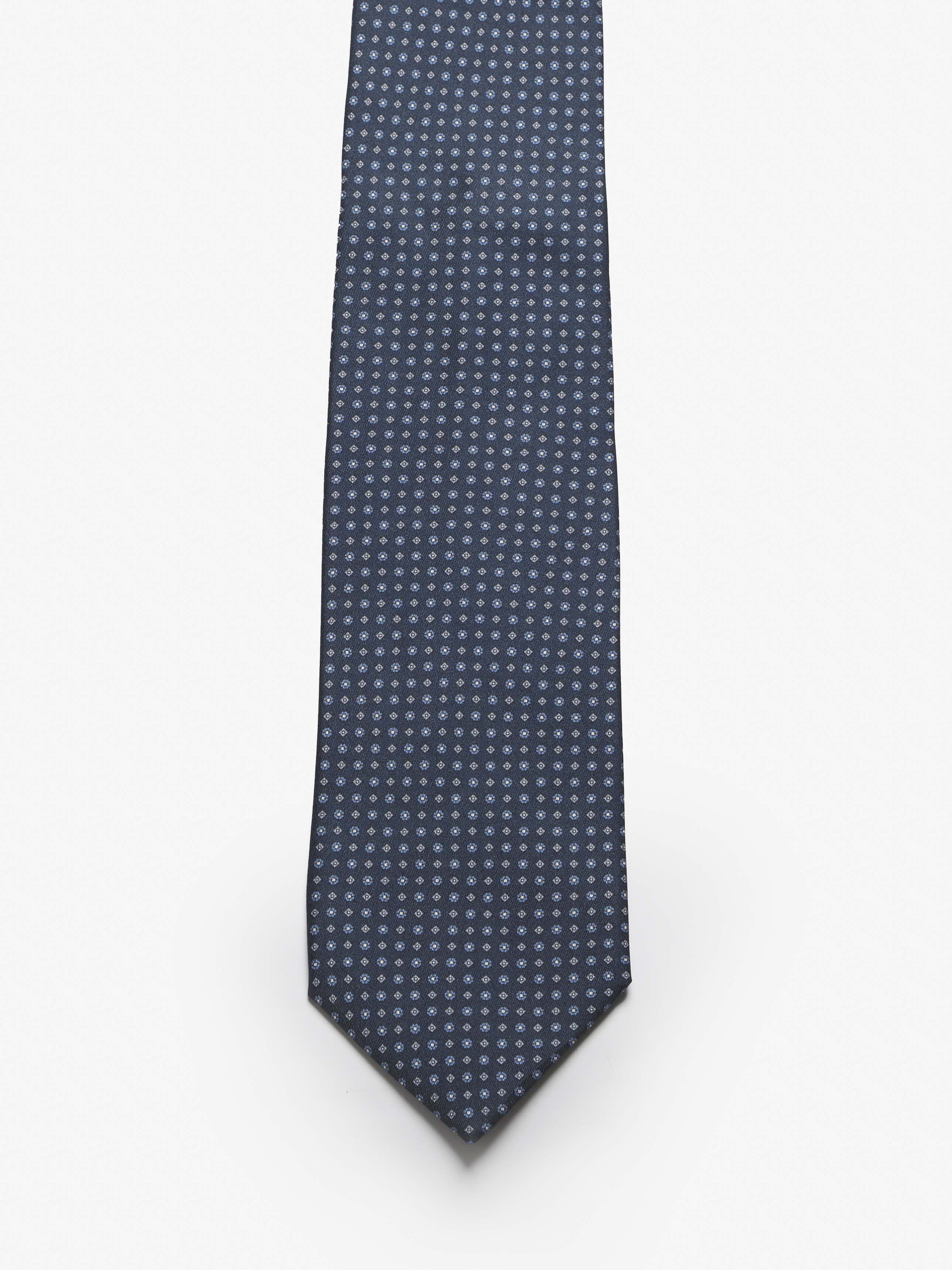 Cravatta sartoriale 5 pieghe - Blu