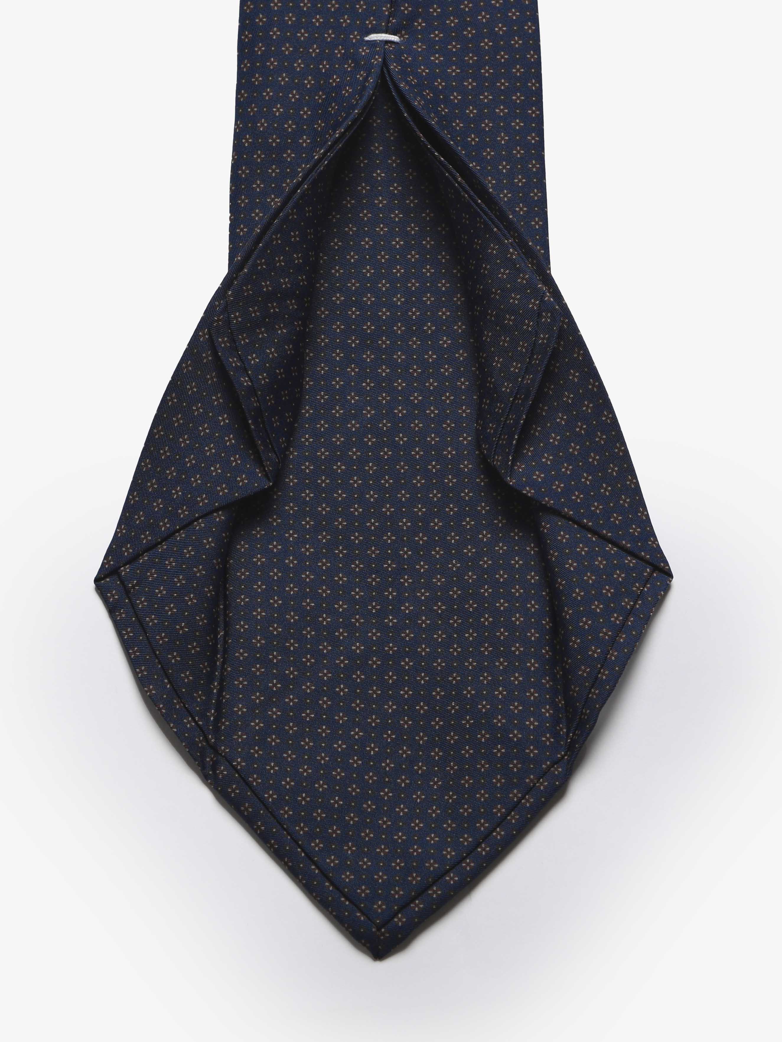 Cravatta sartoriale 5 pieghe - Blu Scuro
