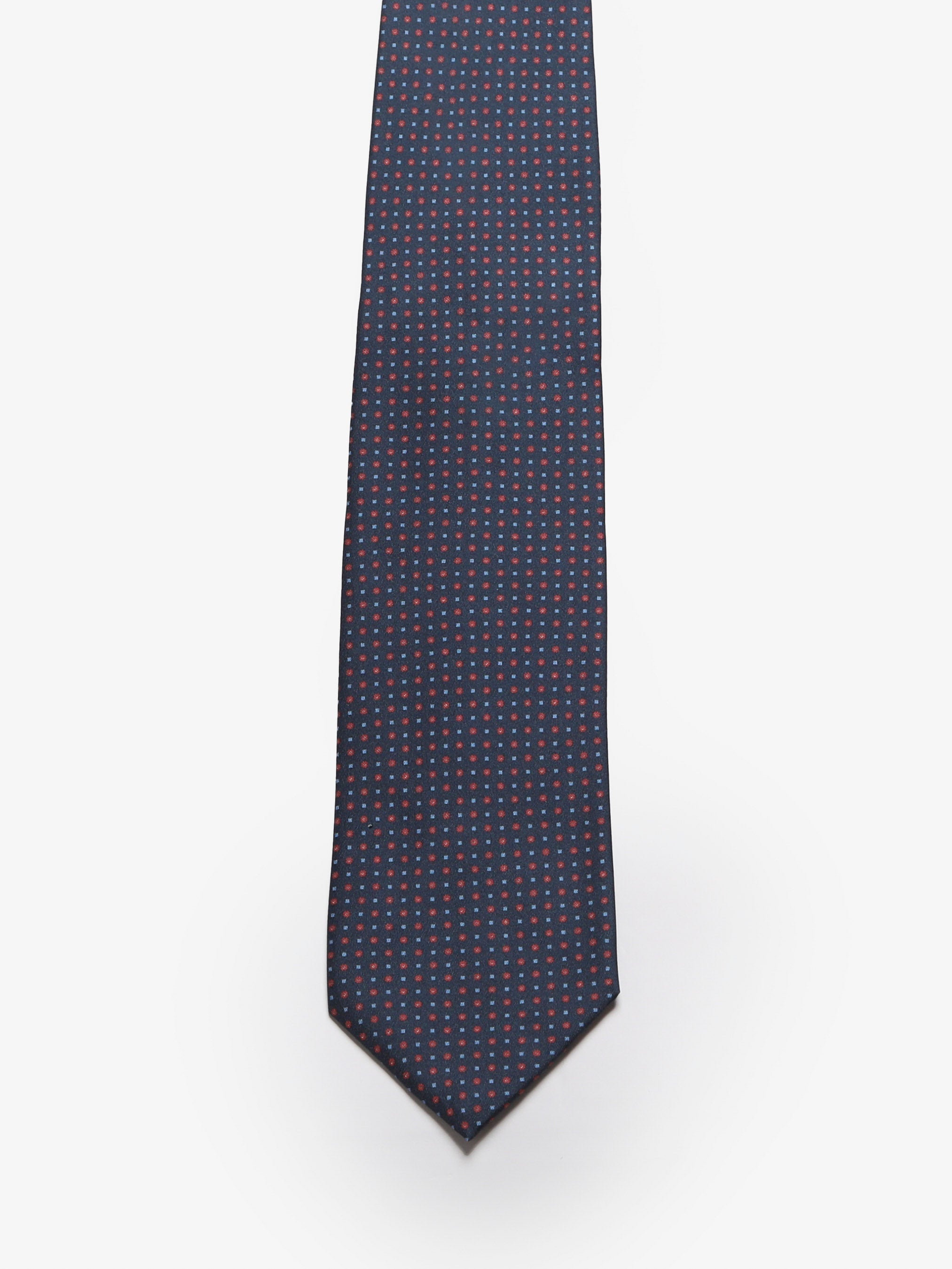Cravatta sartoriale 5 pieghe - Blu
