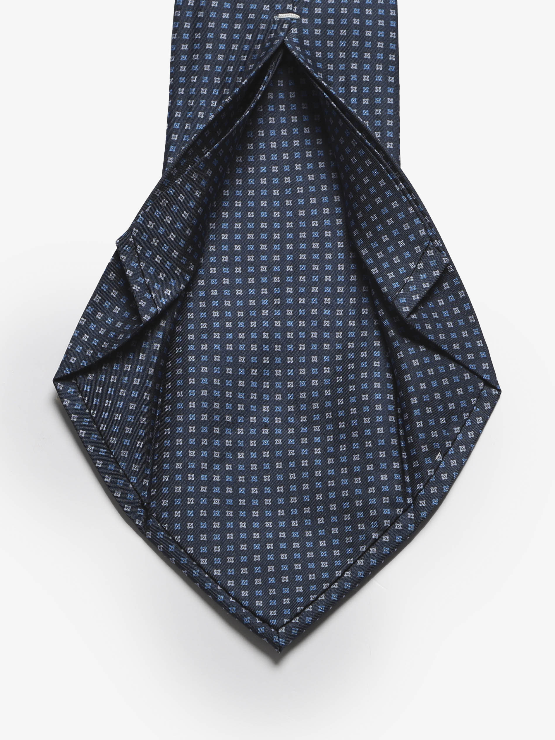 Cravatta sartoriale 5 pieghe - Blu