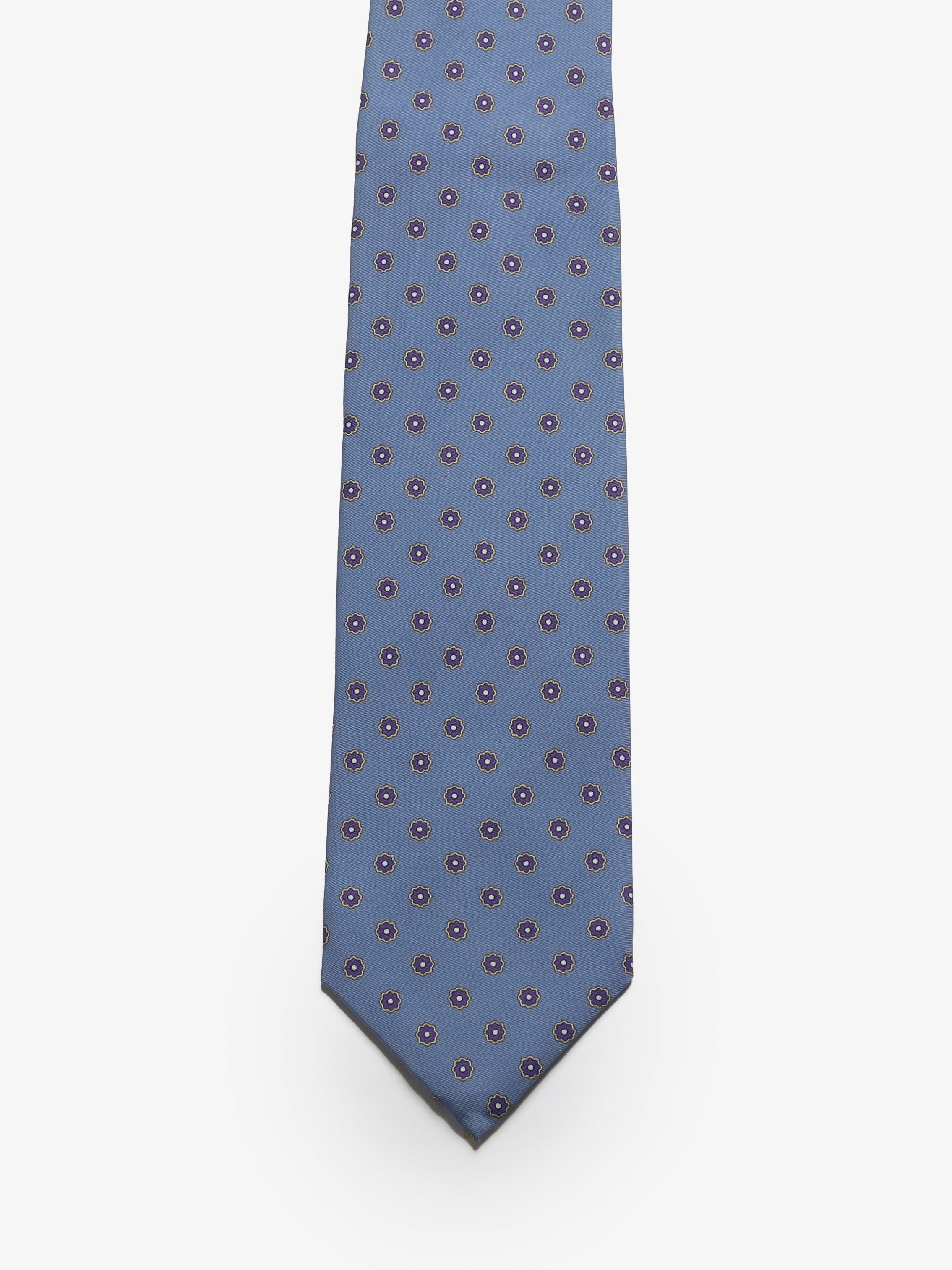 Cravatta sartoriale 5 pieghe - Azzurro