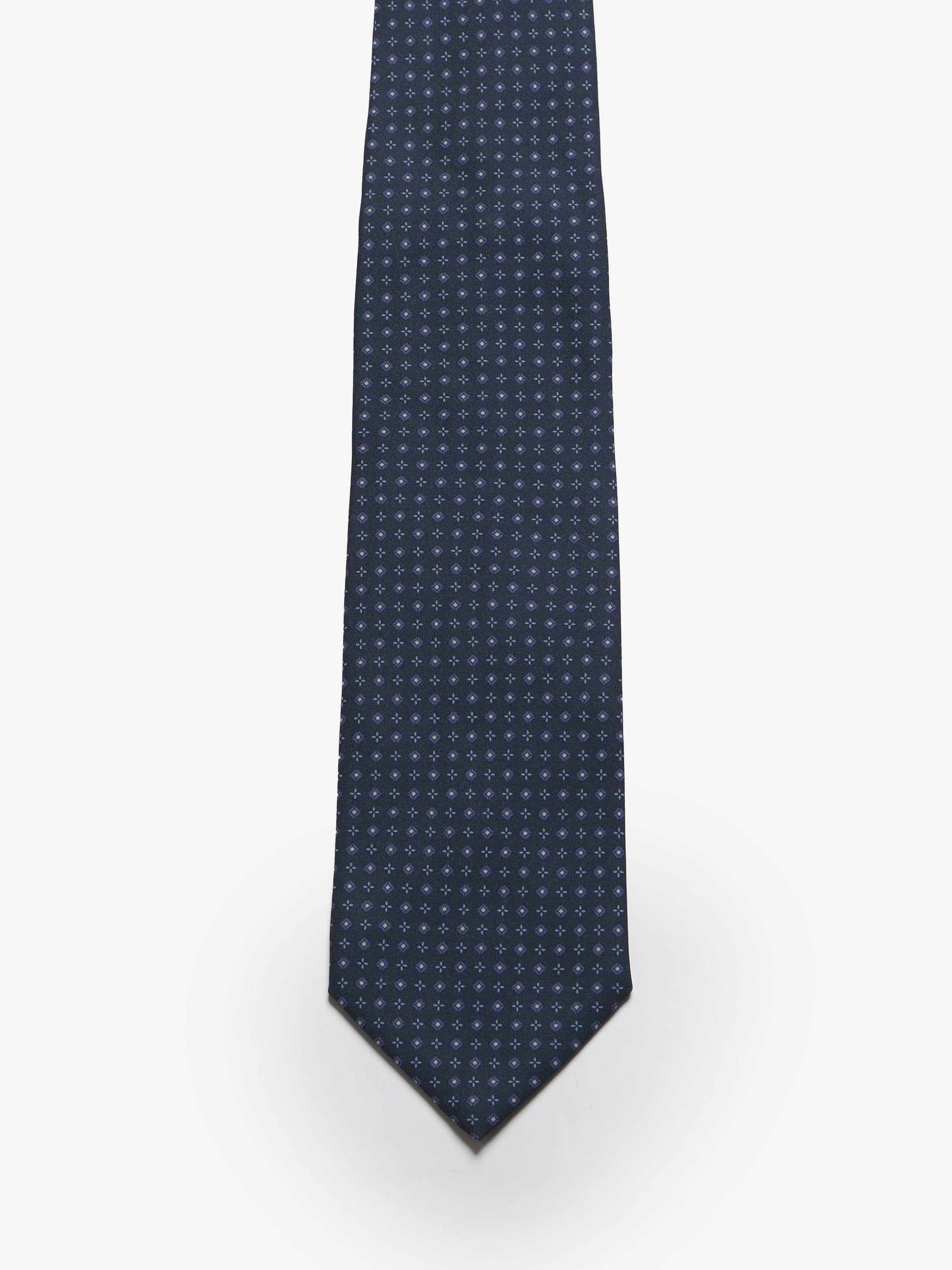 Cravatta sartoriale 5 pieghe - Blu
