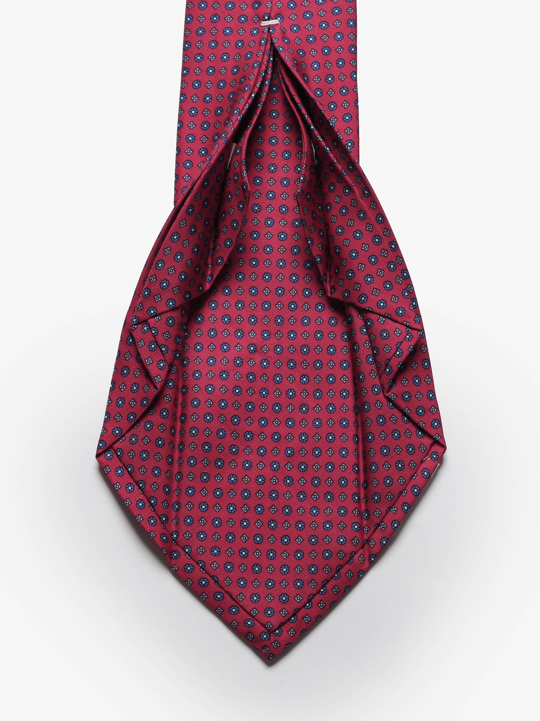 Cravatta sartoriale 7 pieghe - Rosso