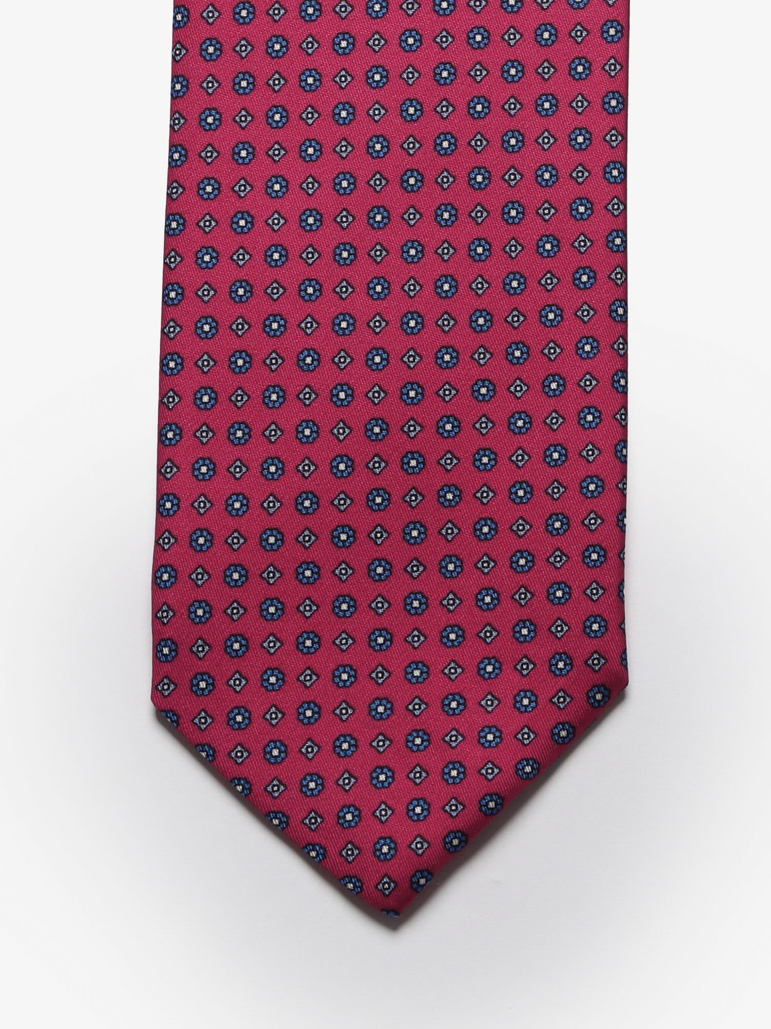 Cravatta sartoriale 7 pieghe - Rosso