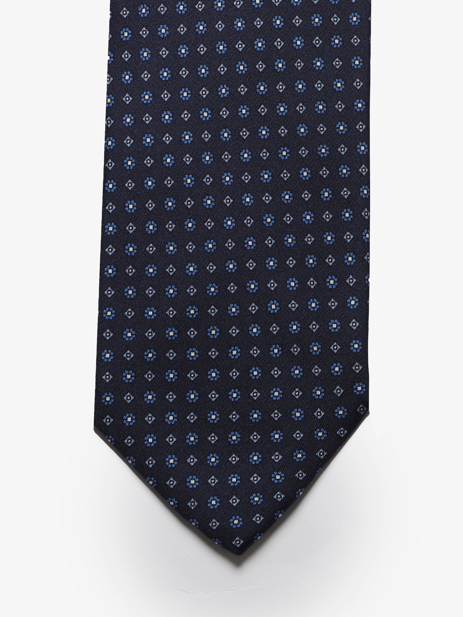 Cravatta sartoriale 7 pieghe - Blu