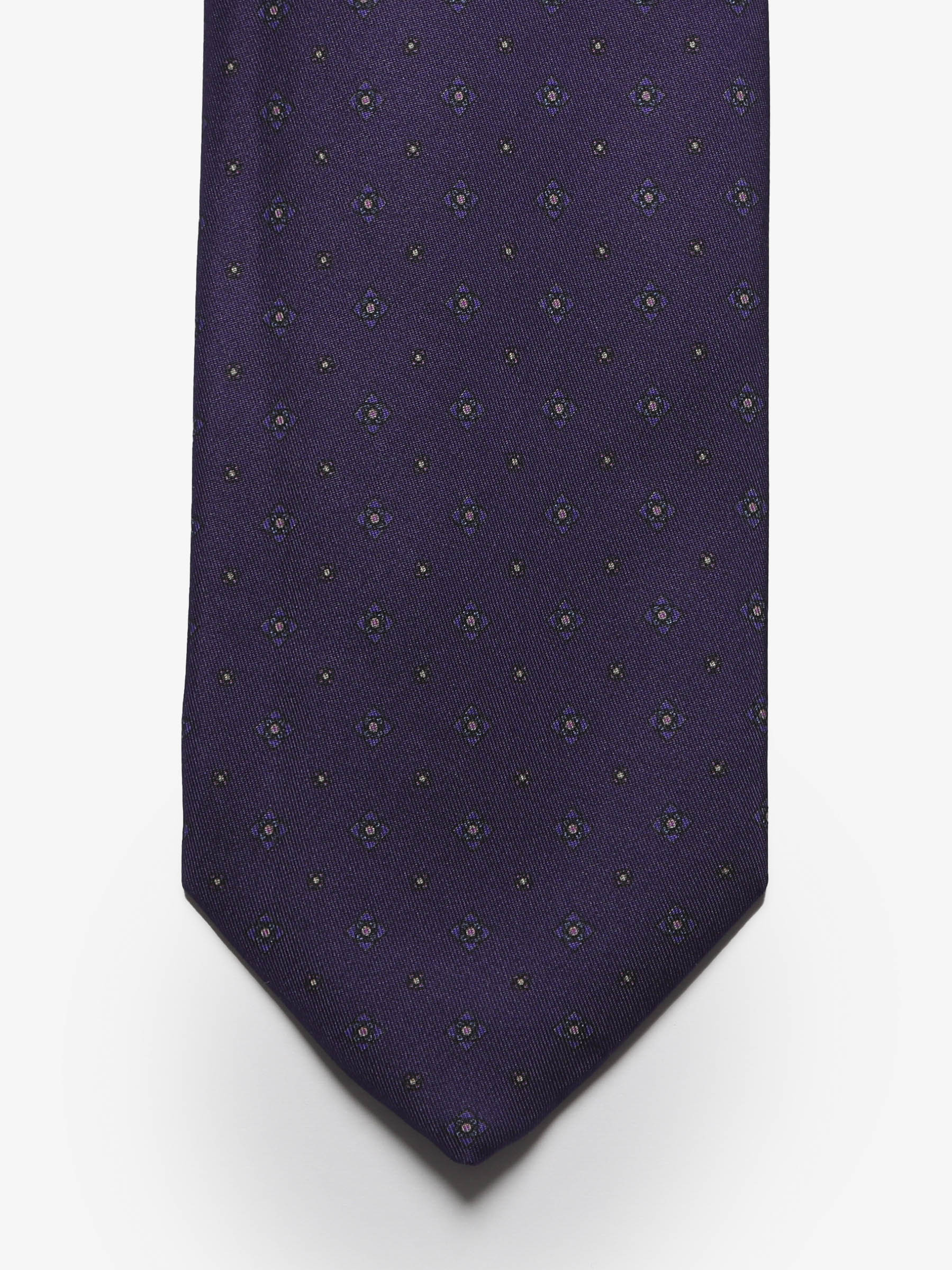 Cravatta sartoriale 7 pieghe - Viola