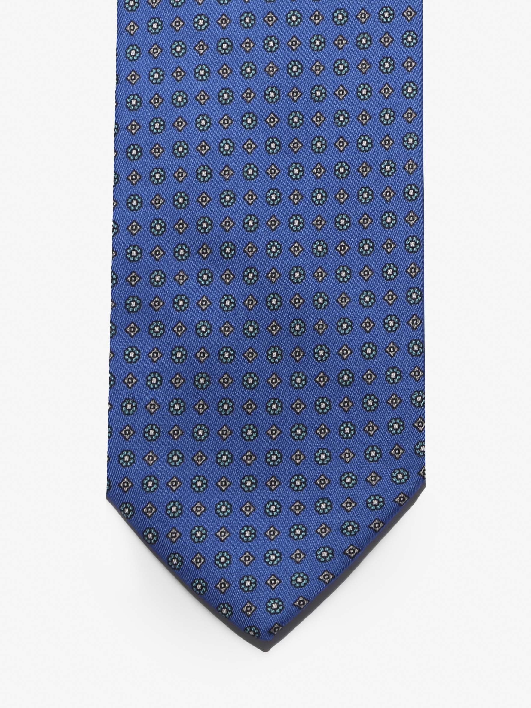 Cravatta sartoriale 7 pieghe - Blu