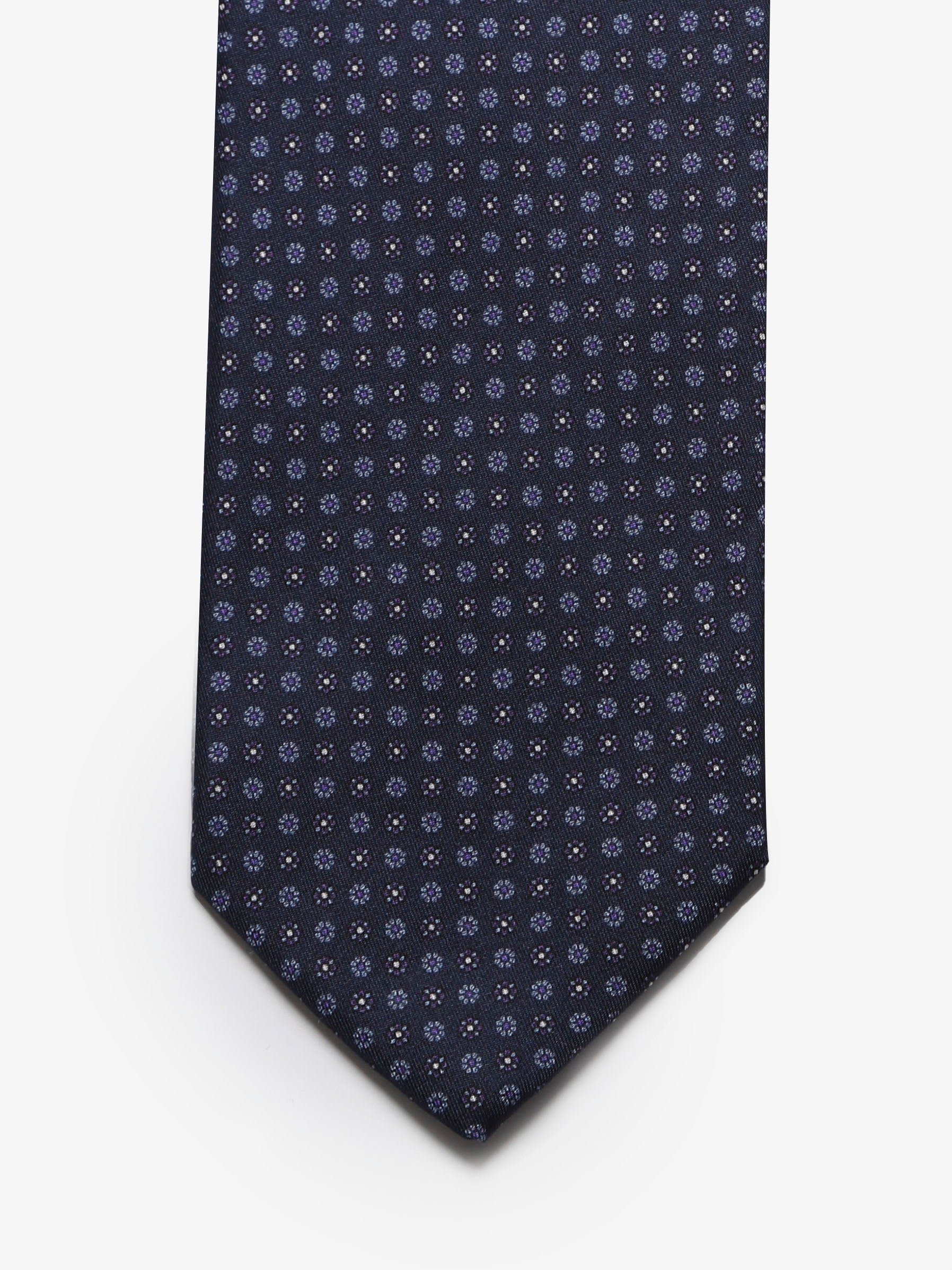 Cravatta sartoriale 7 pieghe - Blu
