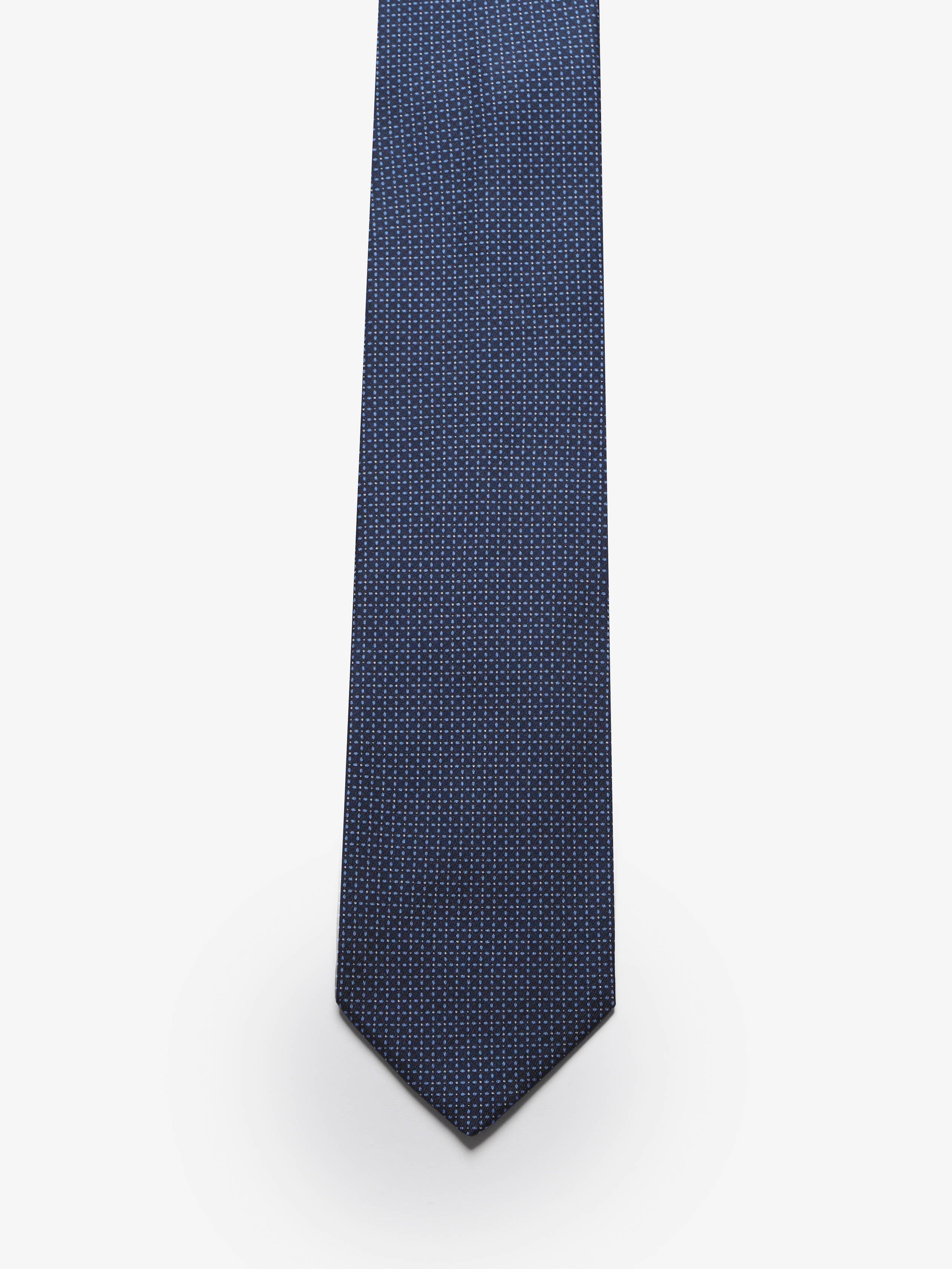 Cravatta sartoriale 7 pieghe - Blu