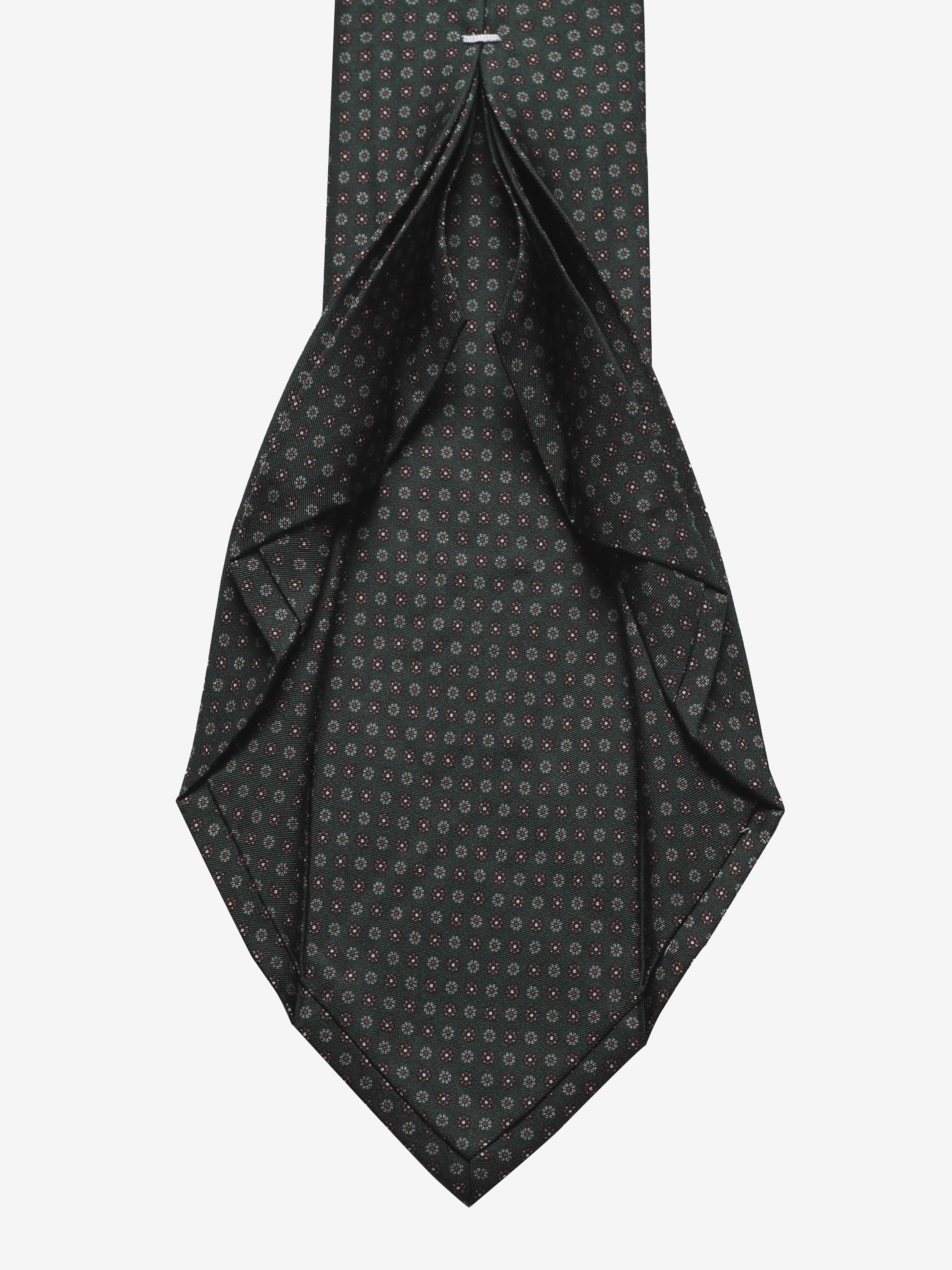 Cravatta sartoriale 7 pieghe - Verde
