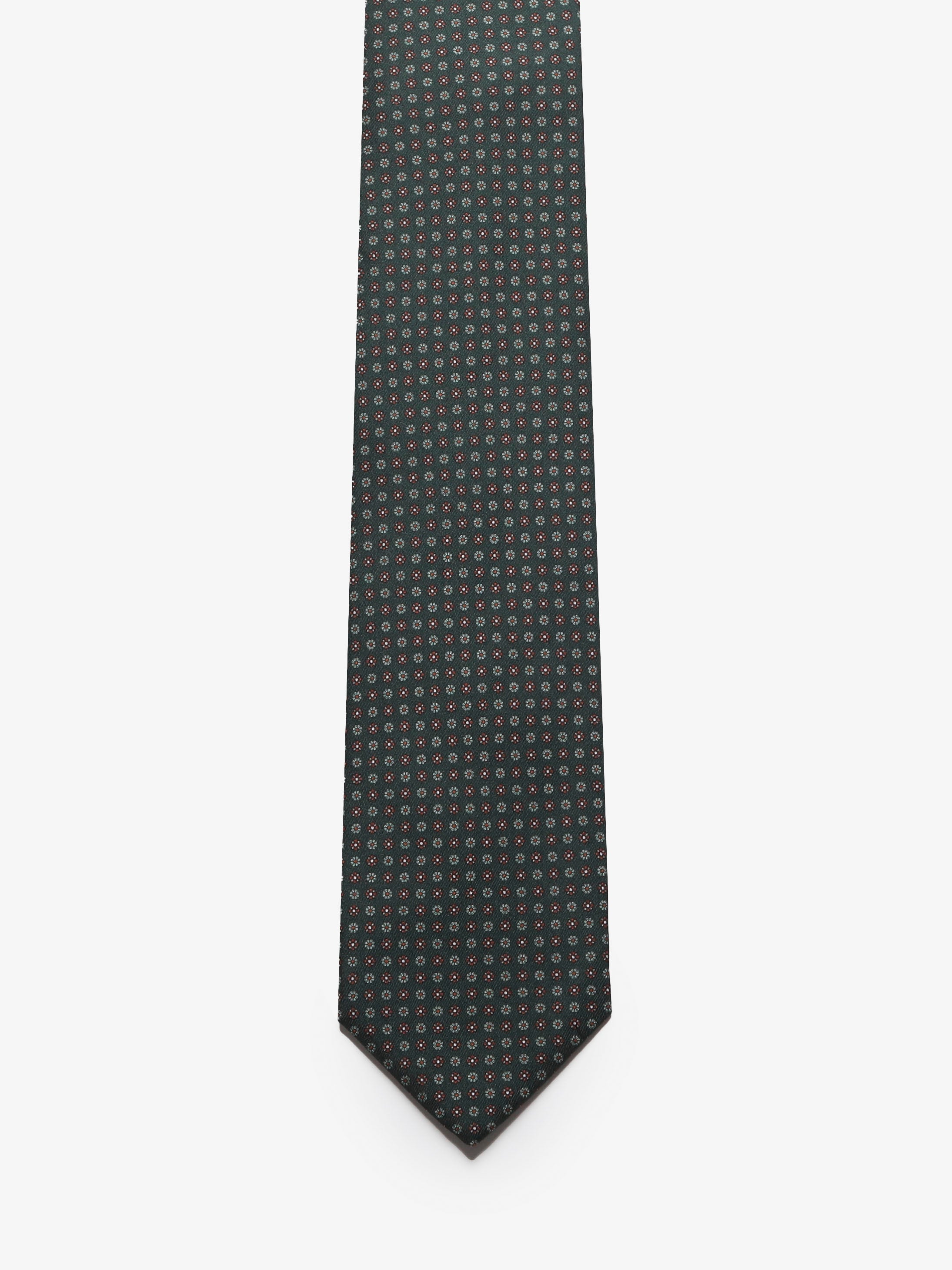 Cravatta sartoriale 7 pieghe - Verde