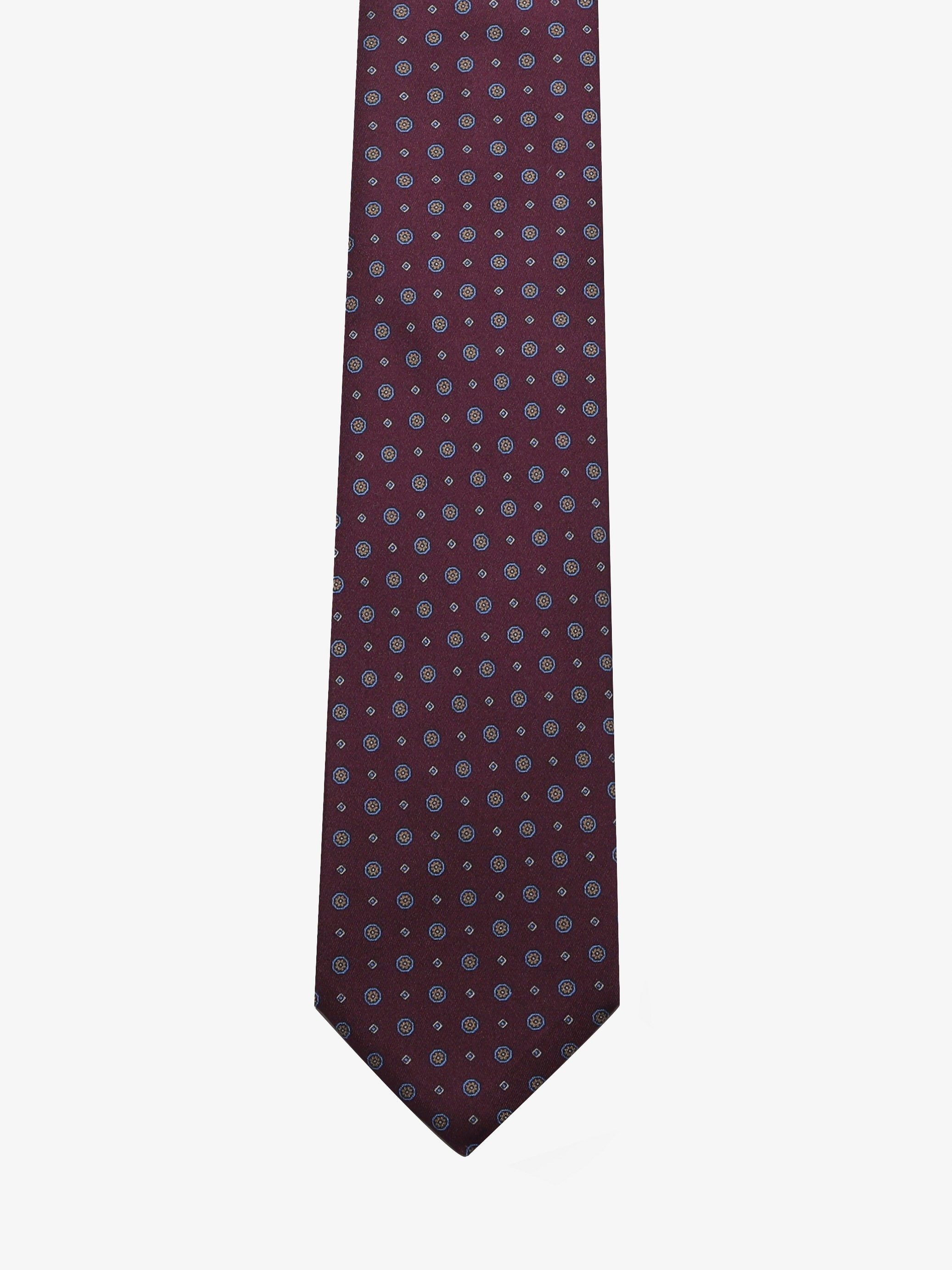 Cravatta sartoriale 7 pieghe - Rosso