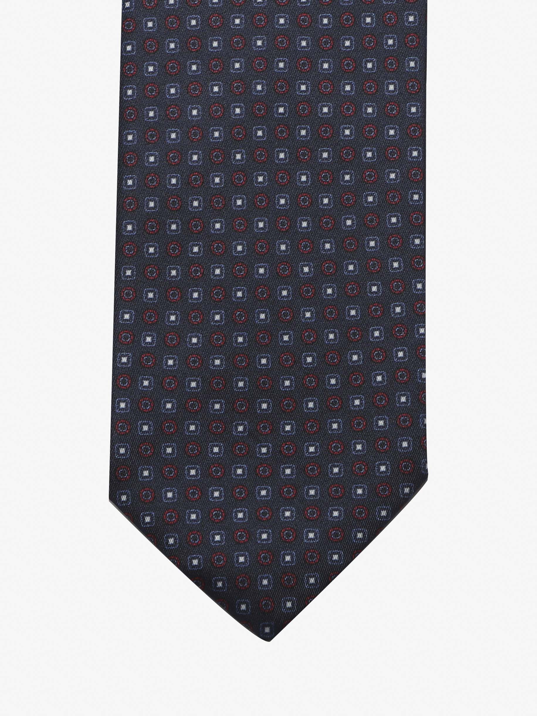 Cravatta sartoriale 7 pieghe - Blu