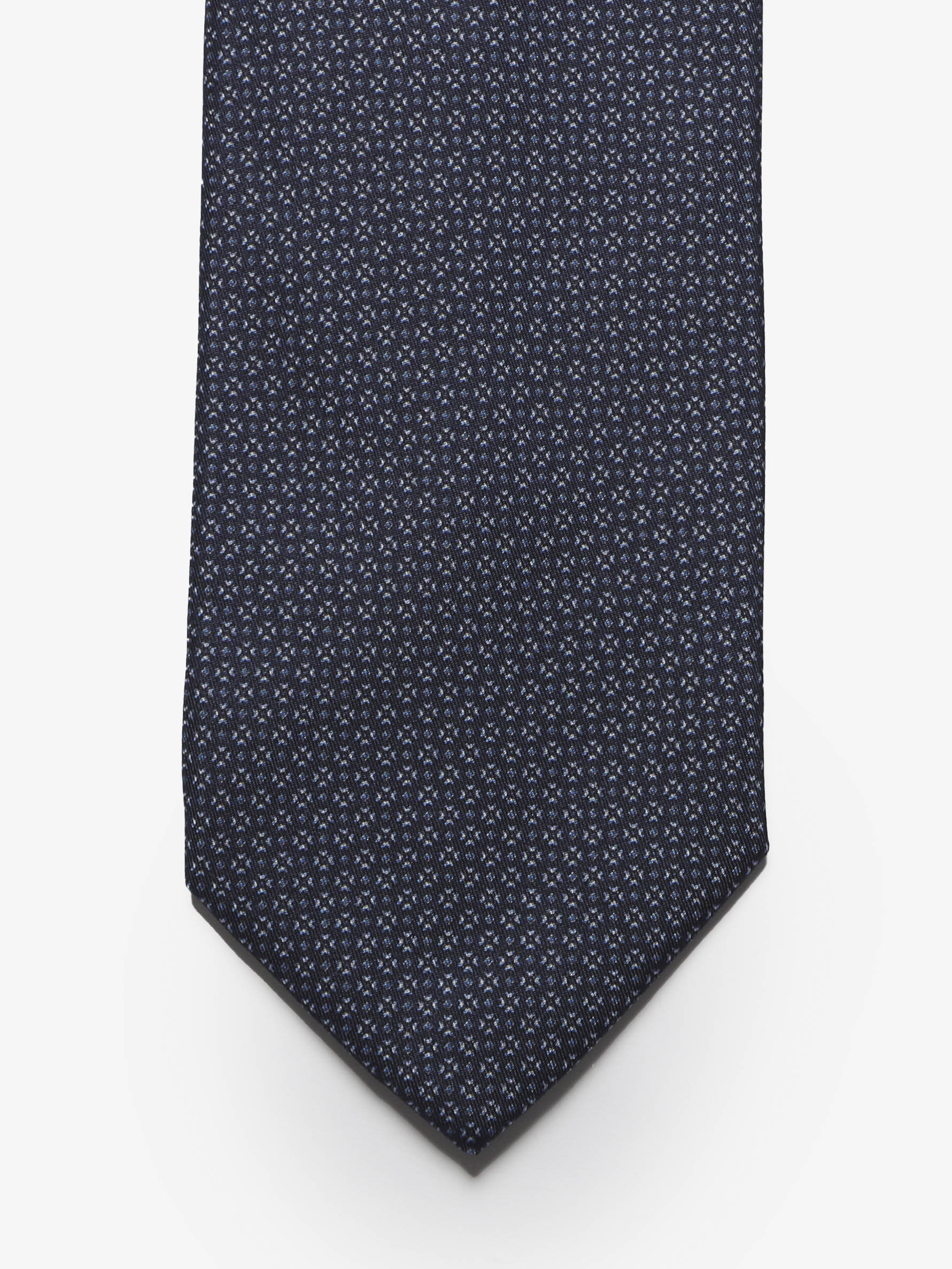 Cravatta sartoriale 7 pieghe - Blu