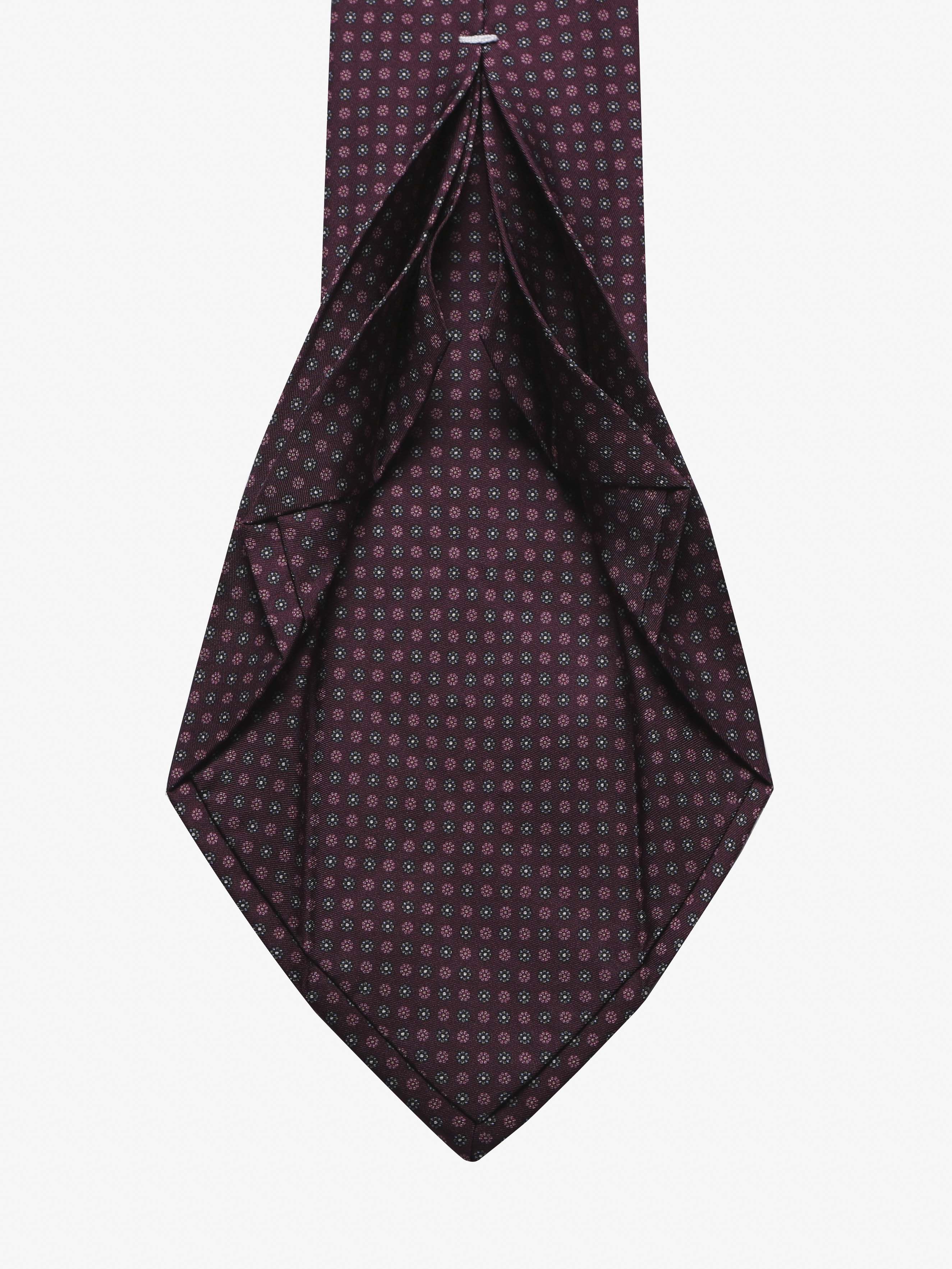 Cravatta sartoriale 7 pieghe - Rossa