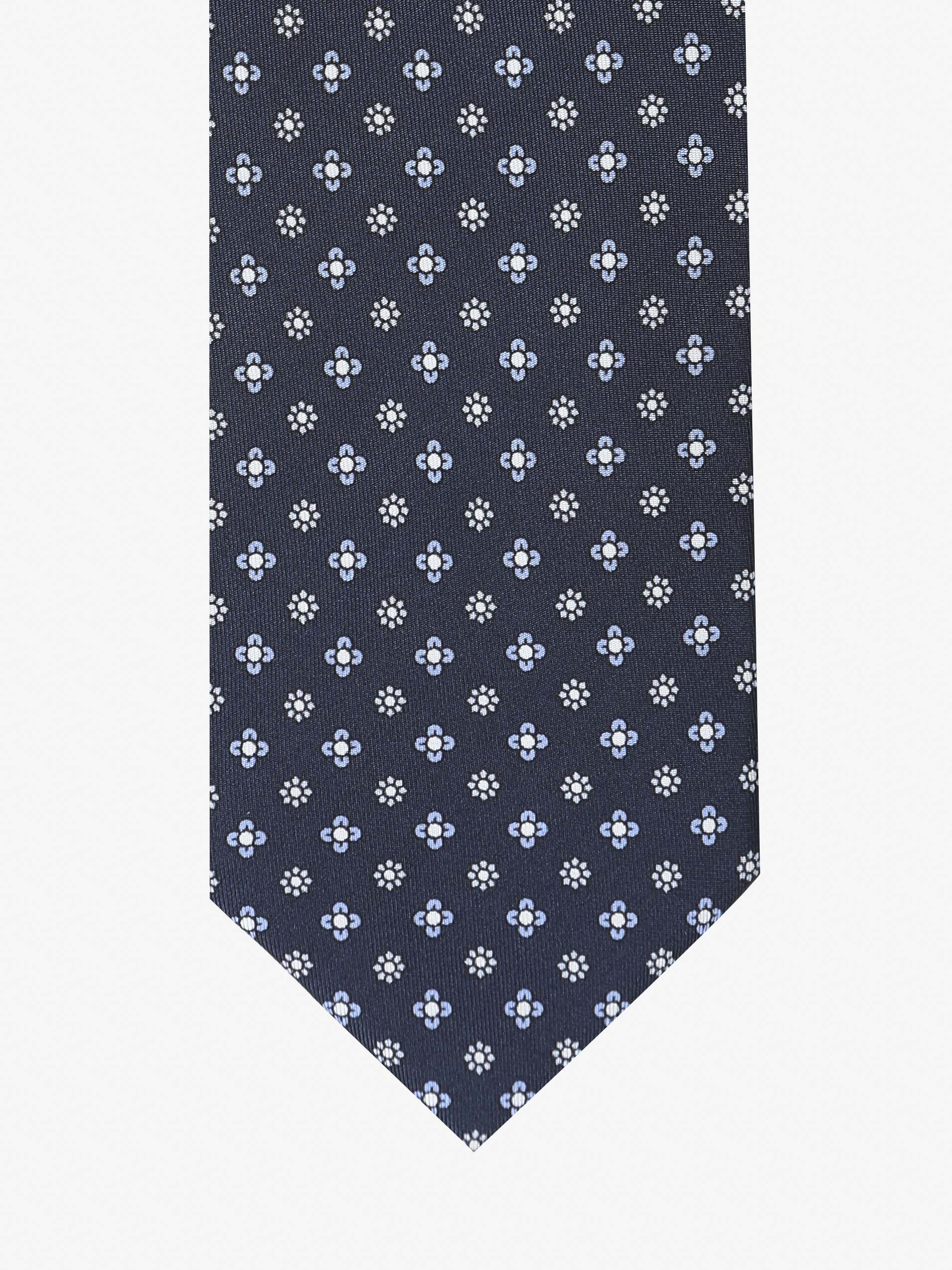 Cravatta con fantasia - Blu Scuro