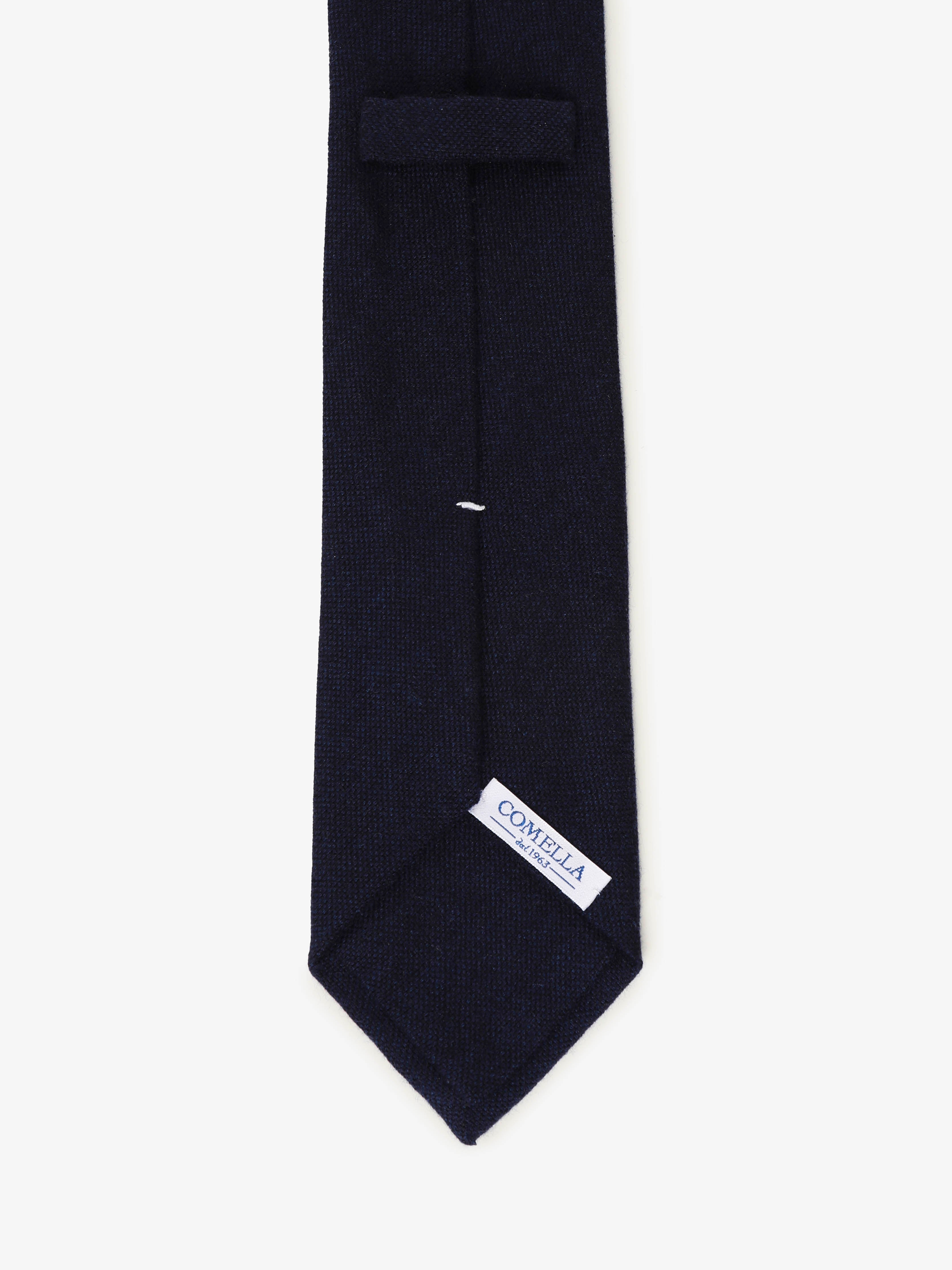 Cravatta in Cashmere - Blu Scura - Comella Sartoria
