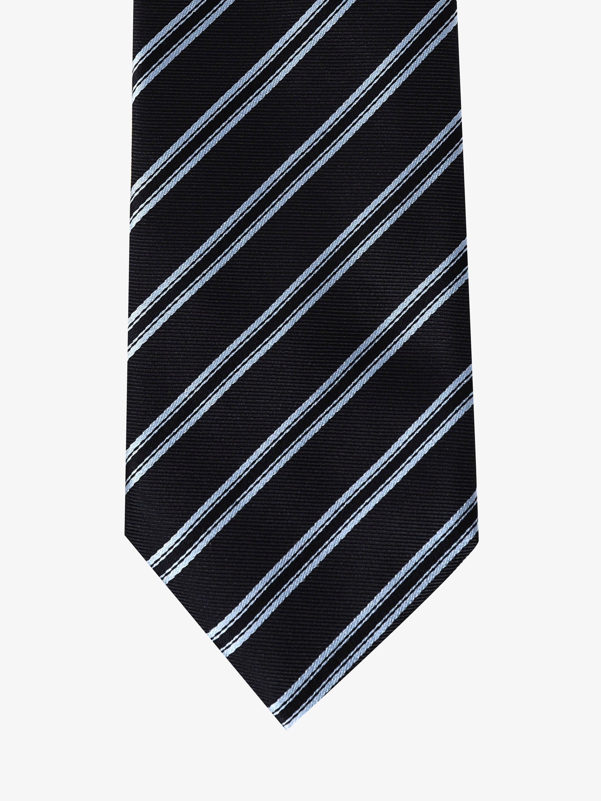 Cravatta a Strisce - Blu & Nera