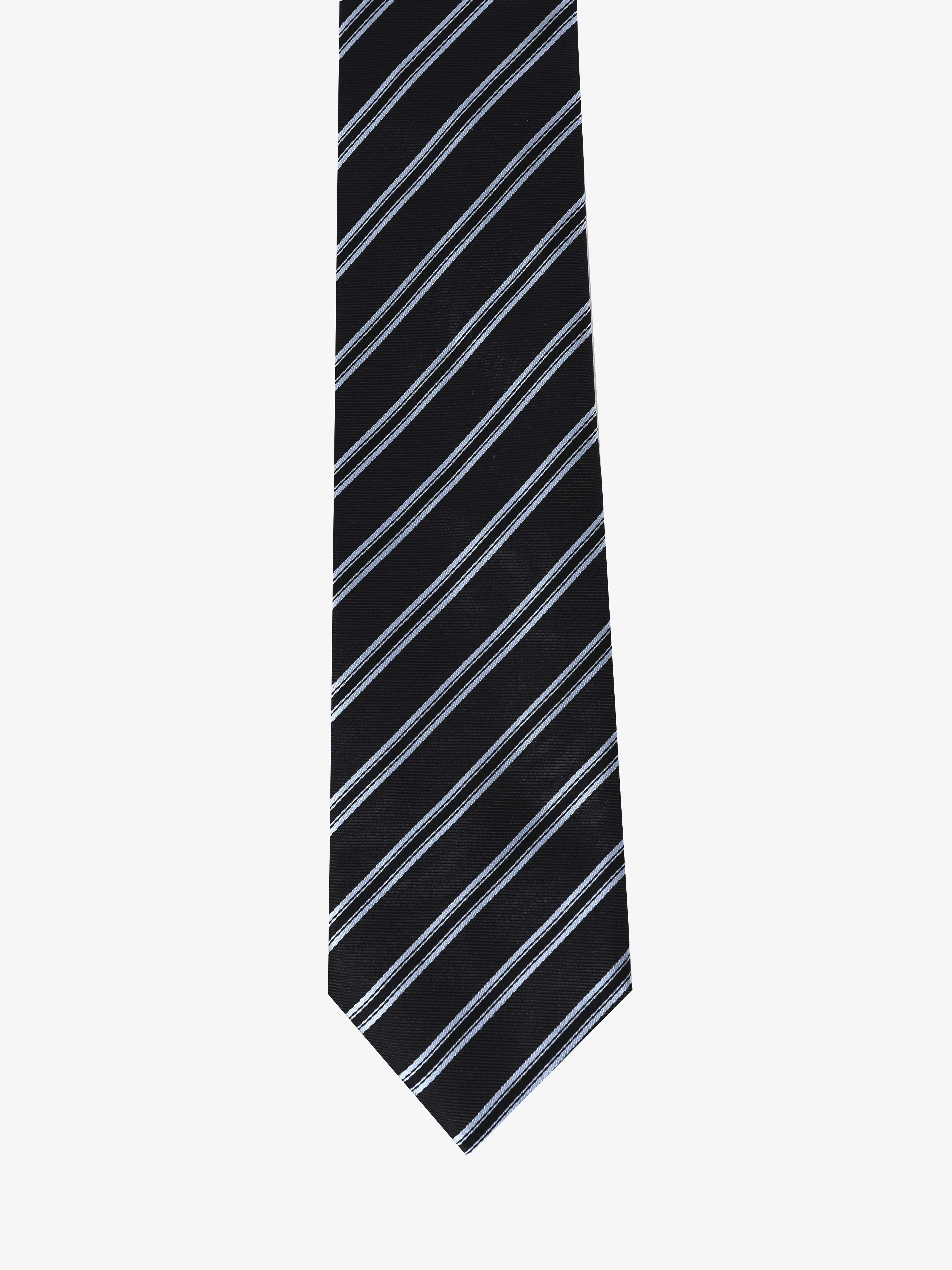 Cravatta a Strisce - Blu & Nera