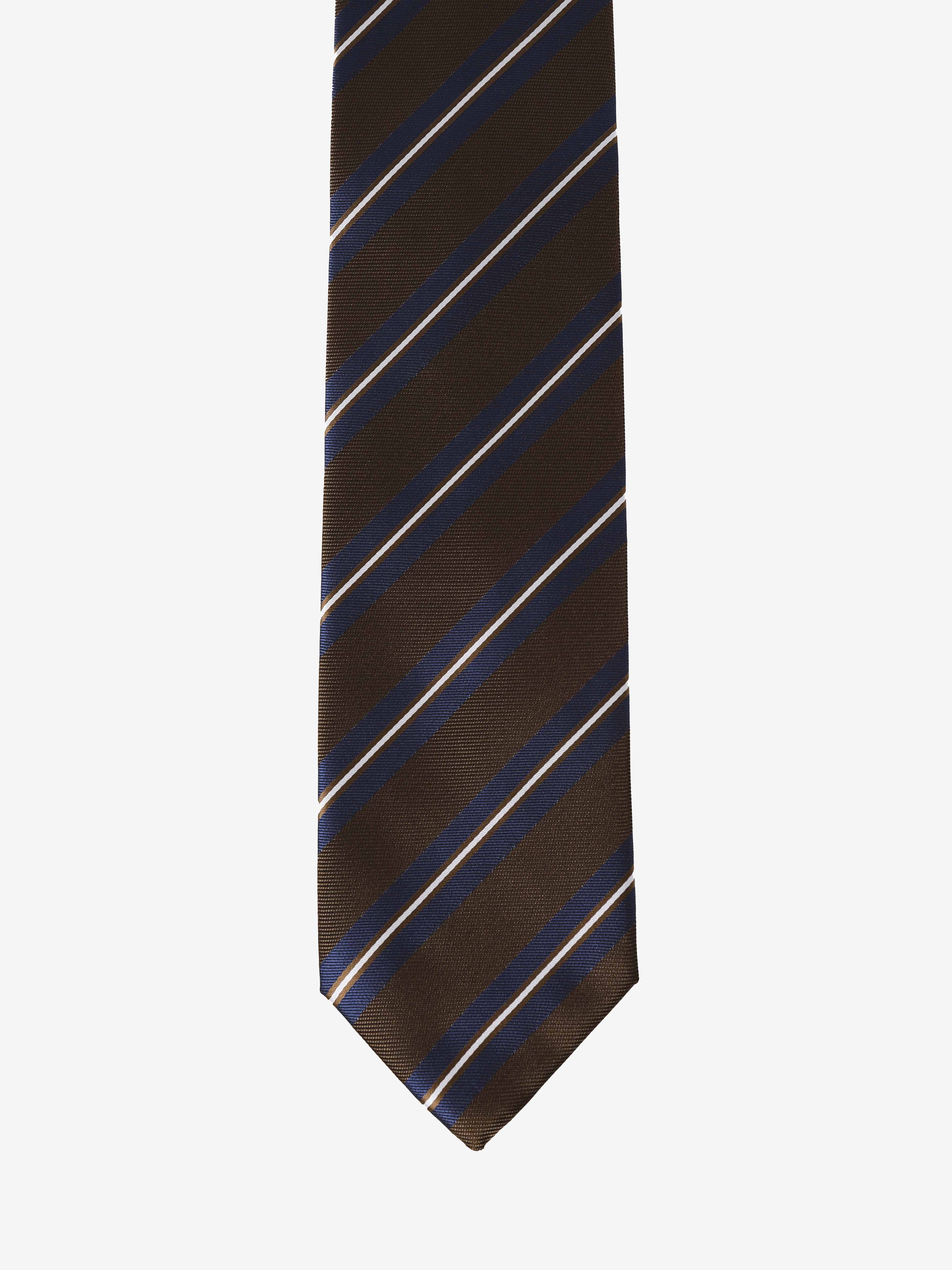 Cravatta a Strisce - Blu & Marrone