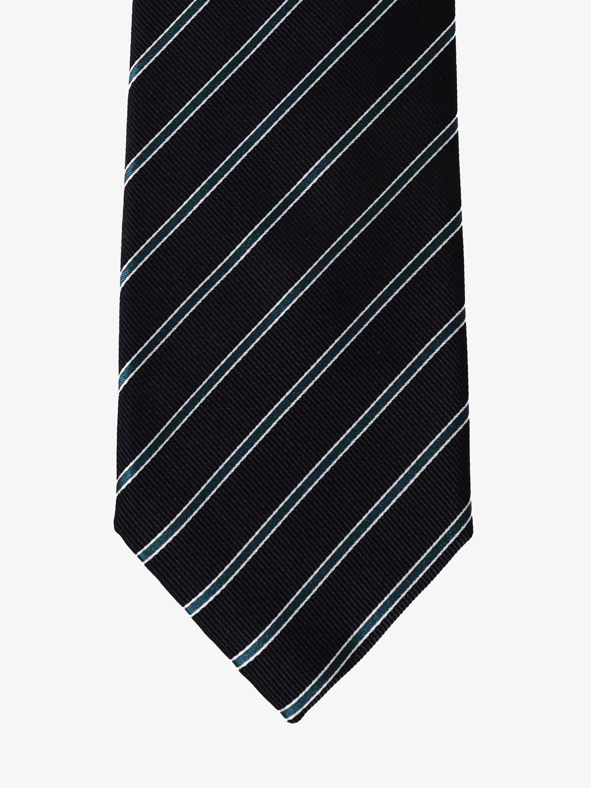 Cravatta a Strisce - Blu & Nera