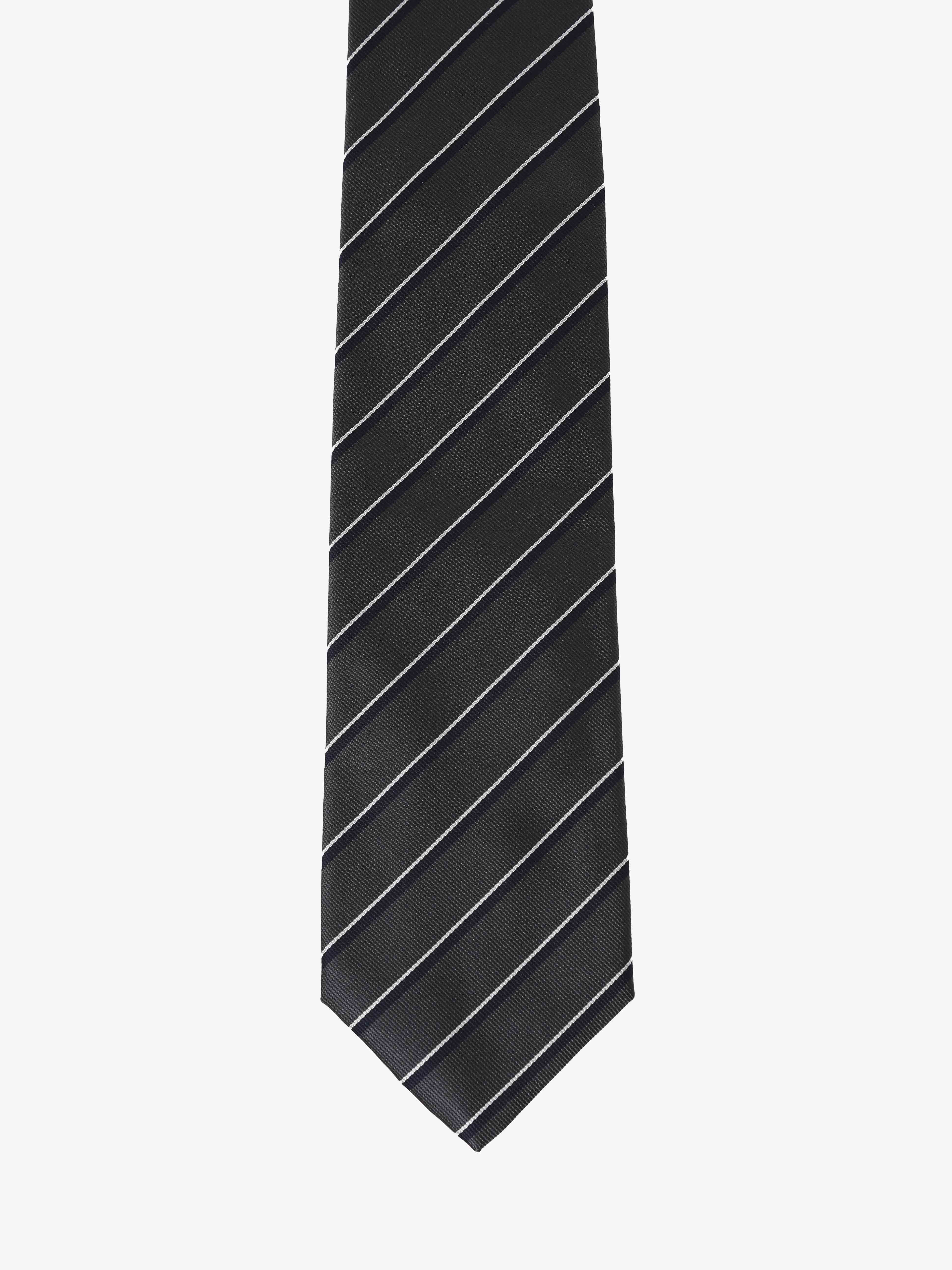 Cravatta a Strisce - Nera & Grigia