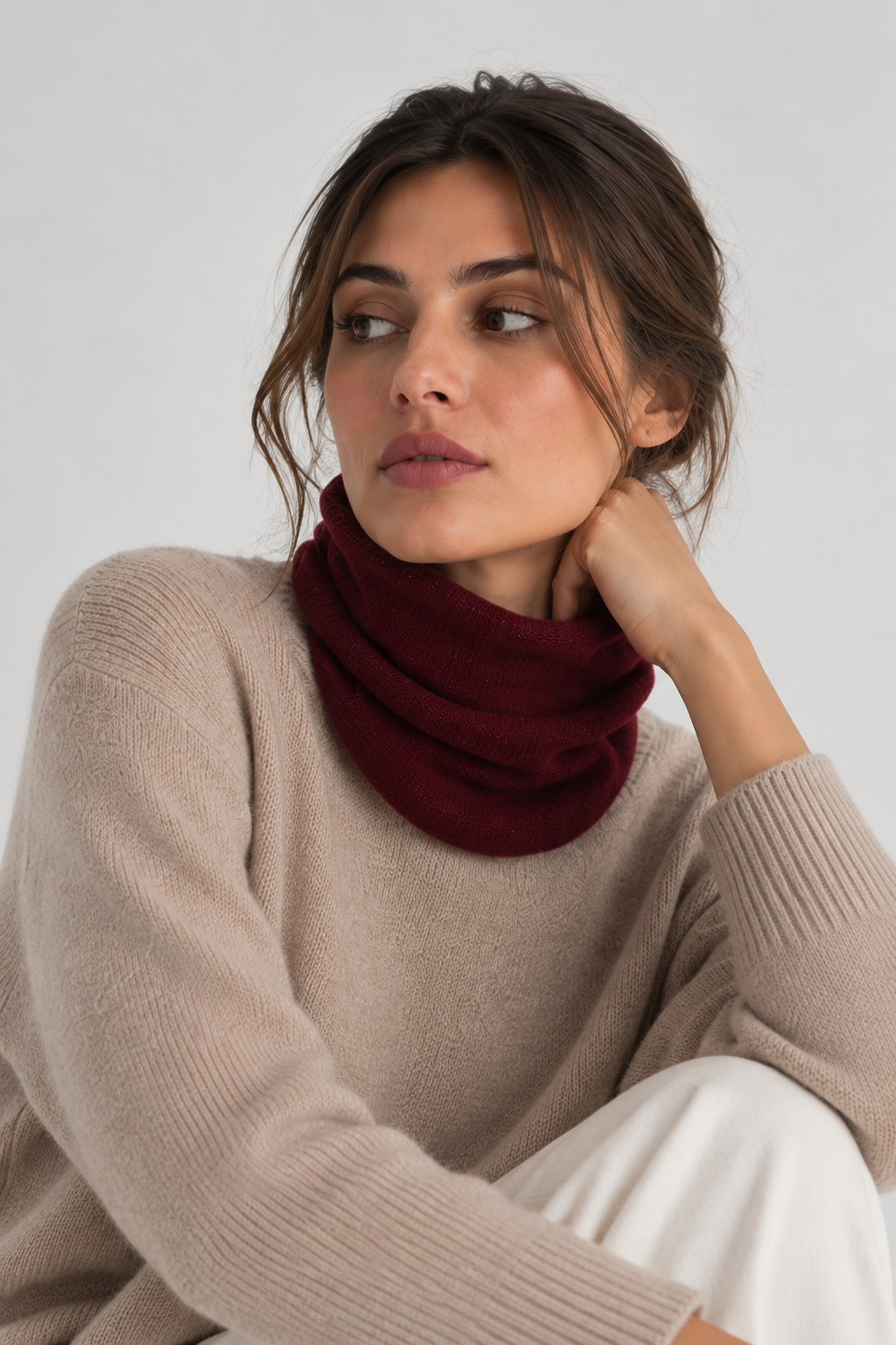 Collo 100% Cashmere - Bordeaux - Comella Sartoria