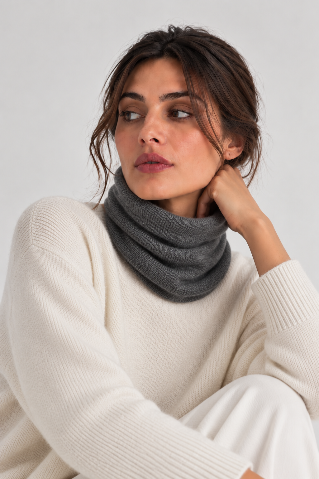 Collo 100% Cashmere - Gris - Comella Sartoria
