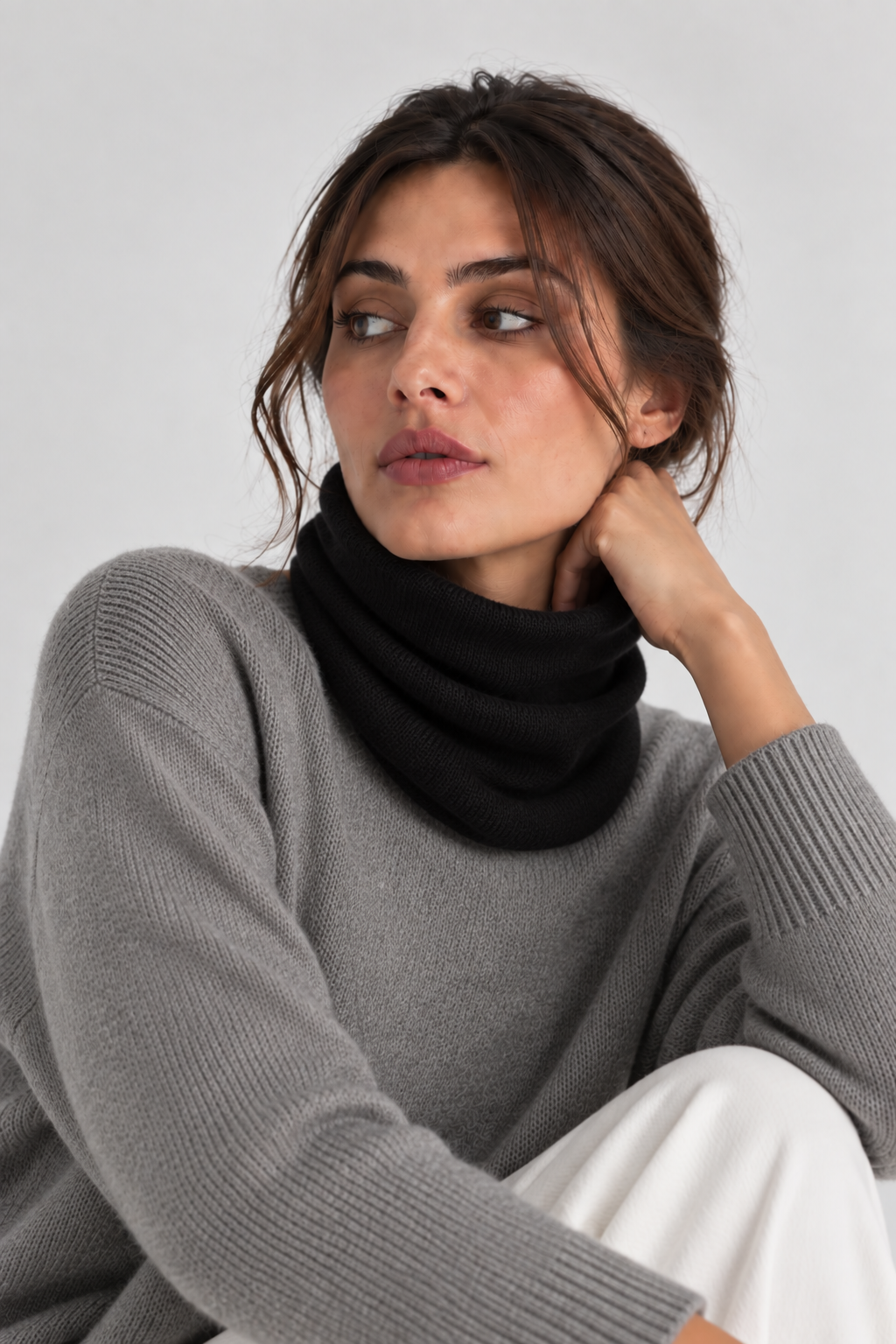Collo 100% Cashmere - Nero - Comella Sartoria