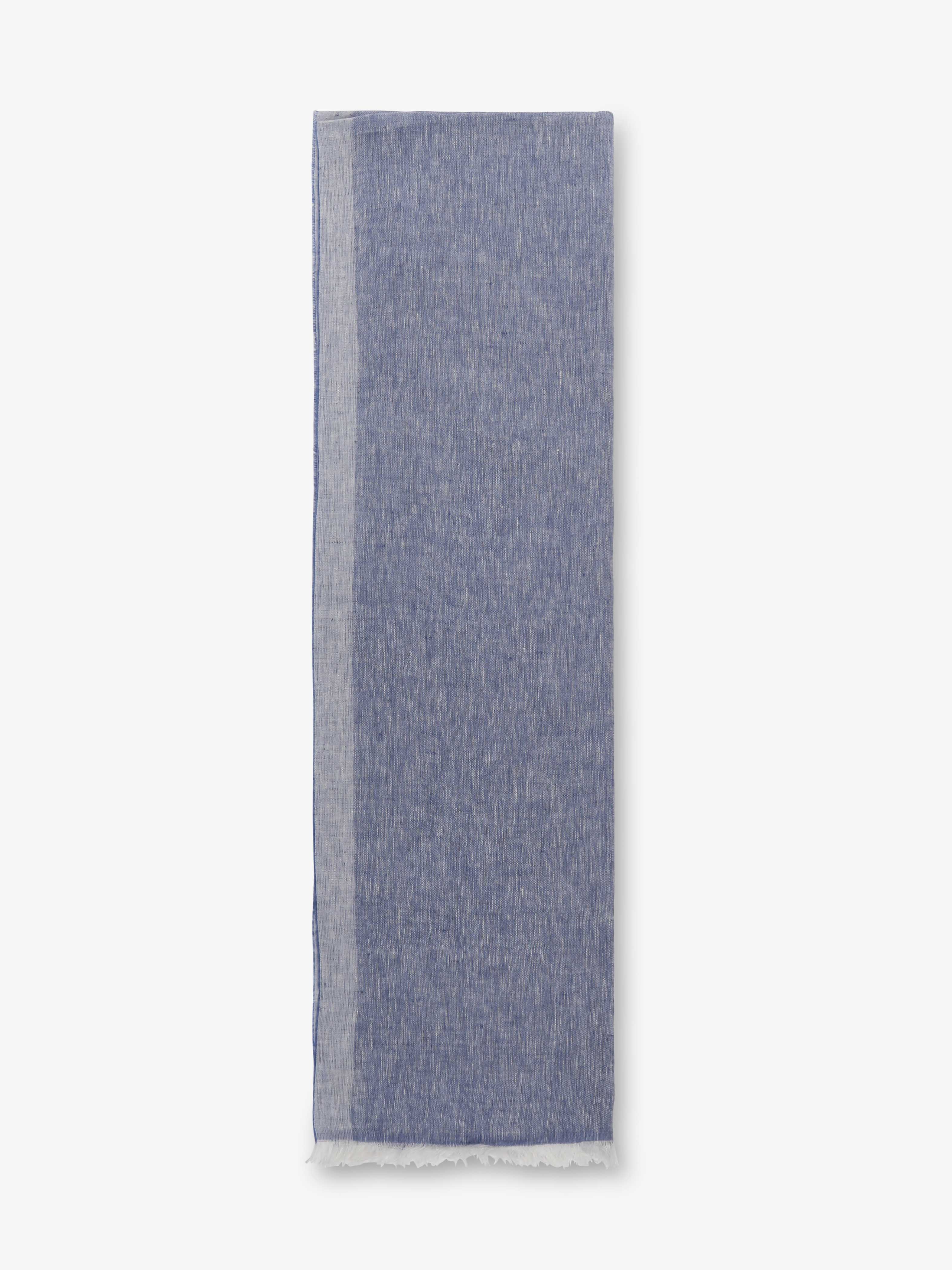 Sciarpa in Lino - Blu