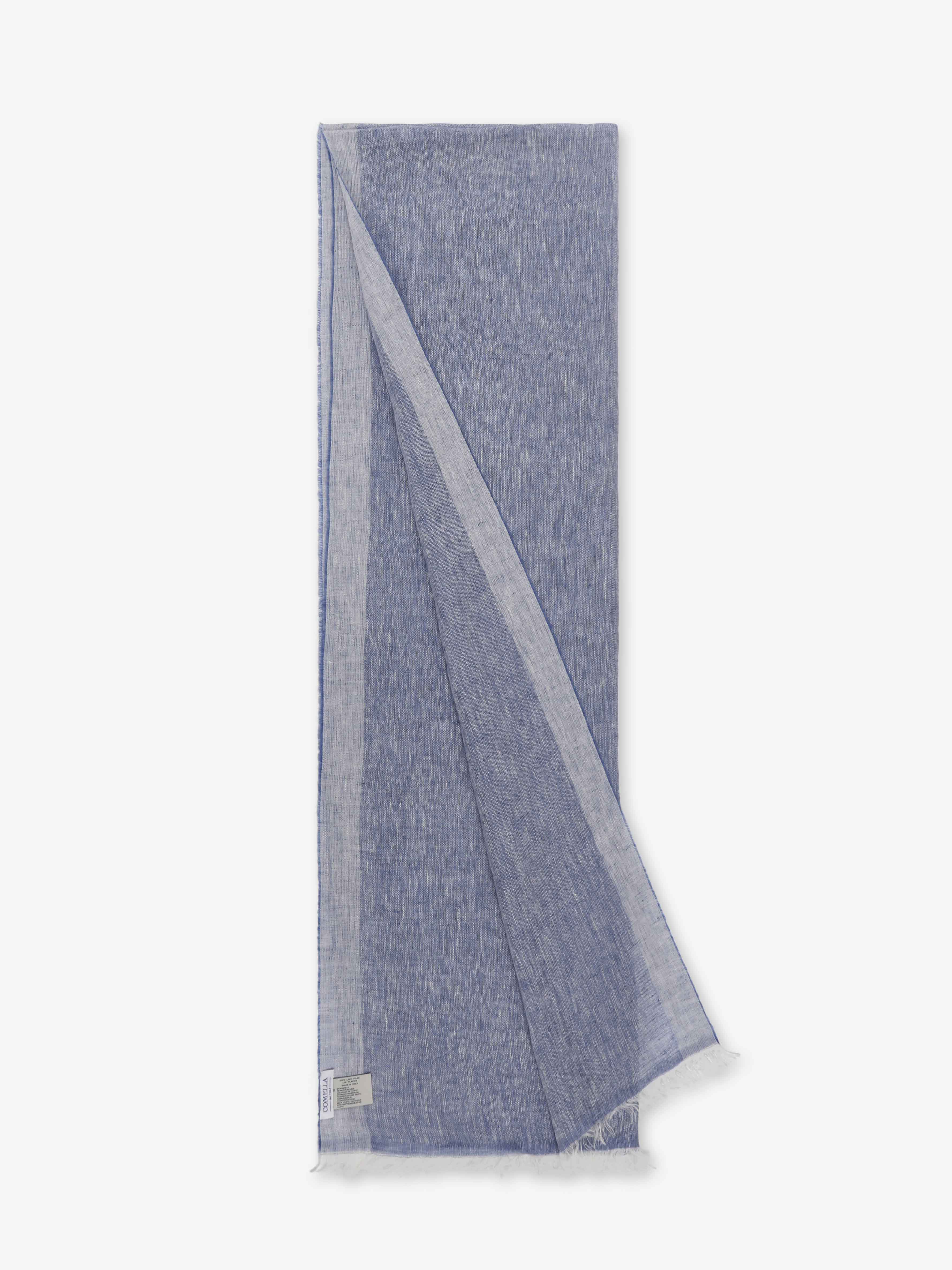 Sciarpa in Lino - Blu